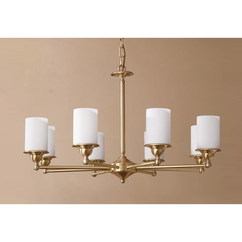 Idorara Postmodern Luxury Brass Glass Chandelier - Lamp Copper