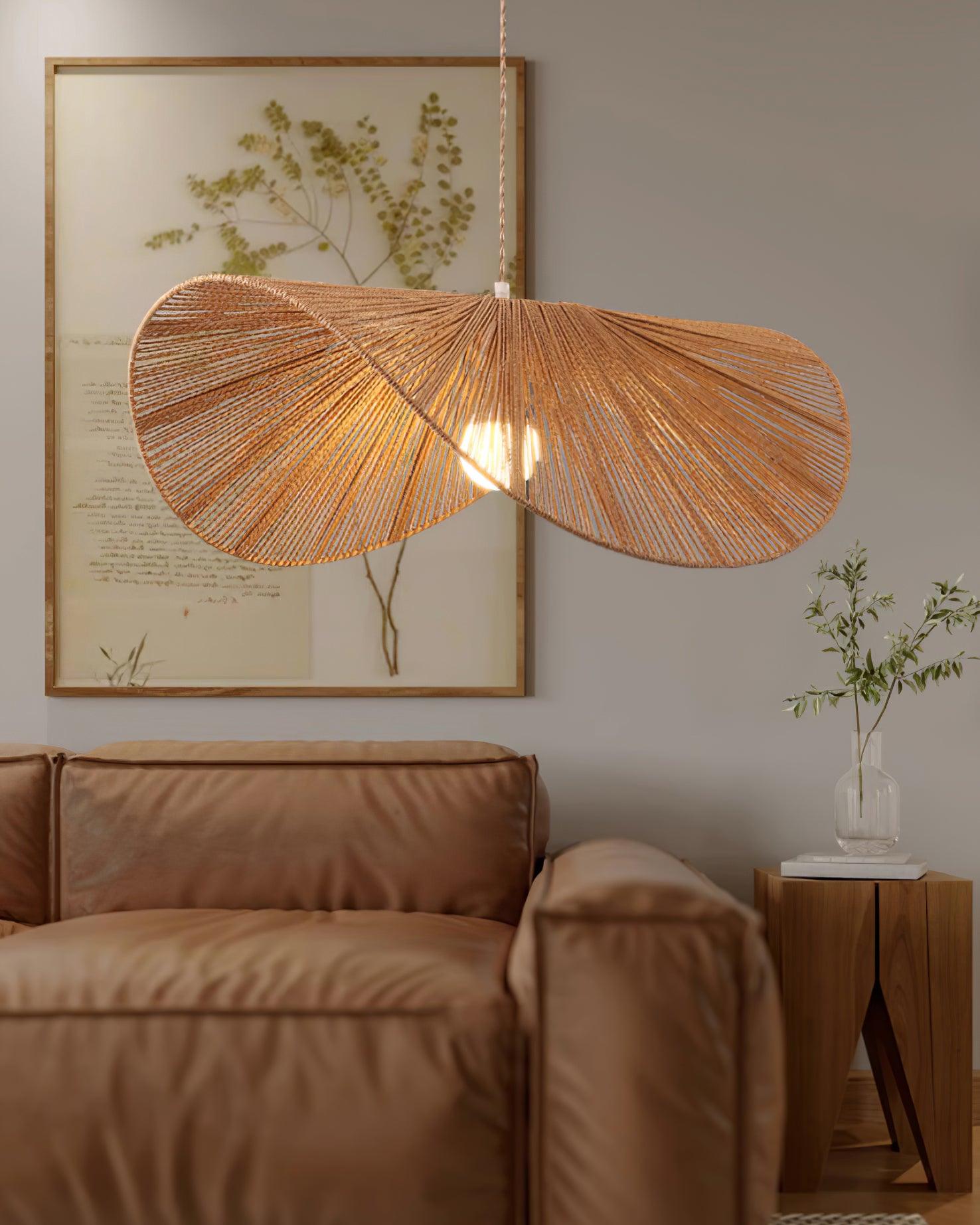 Solara Lampe Pendante Rattan Naturel Tissé à la Main - Neutralighting