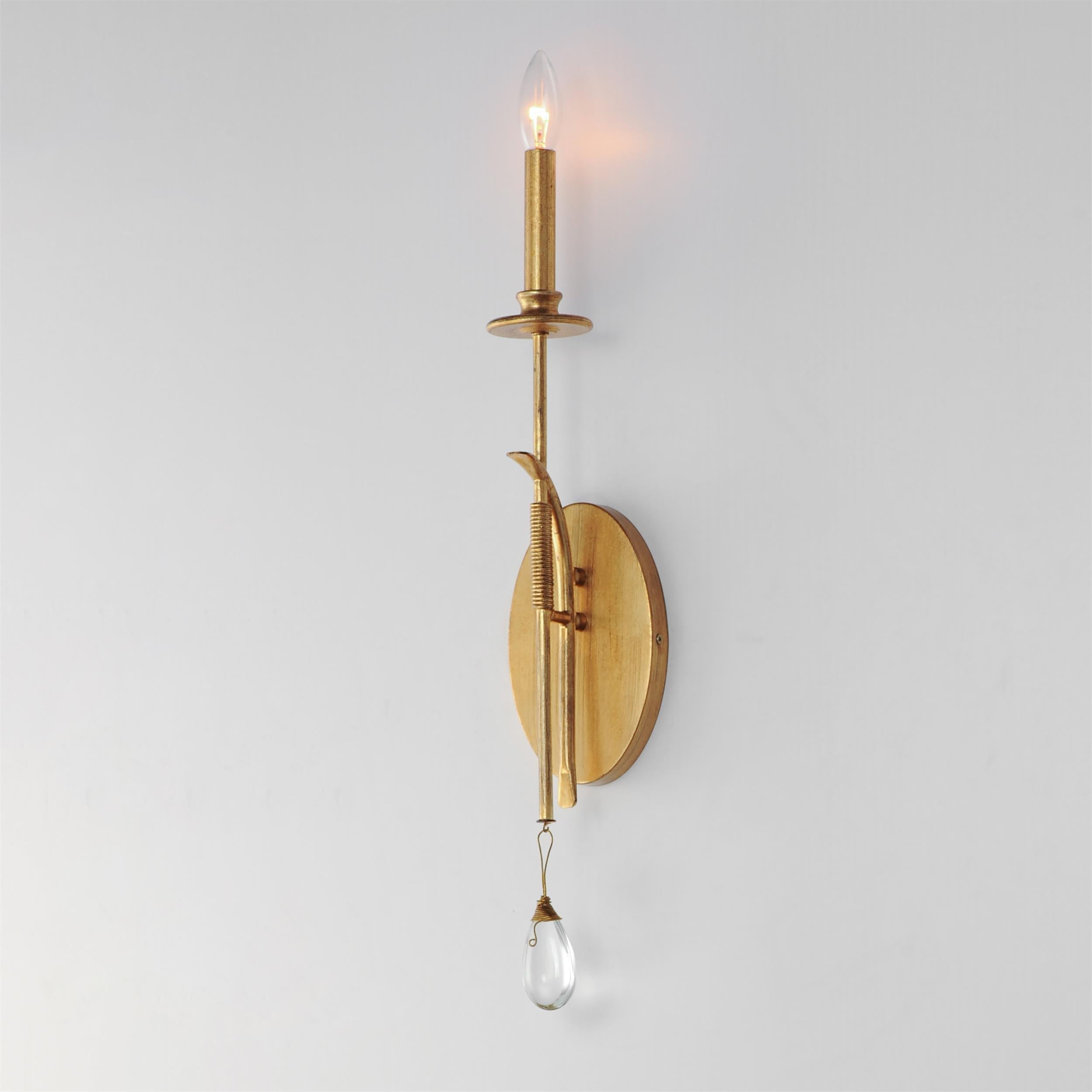 Cotalan Modern Minimalist Candle Crystal Wall Lamp - Lamp Copper