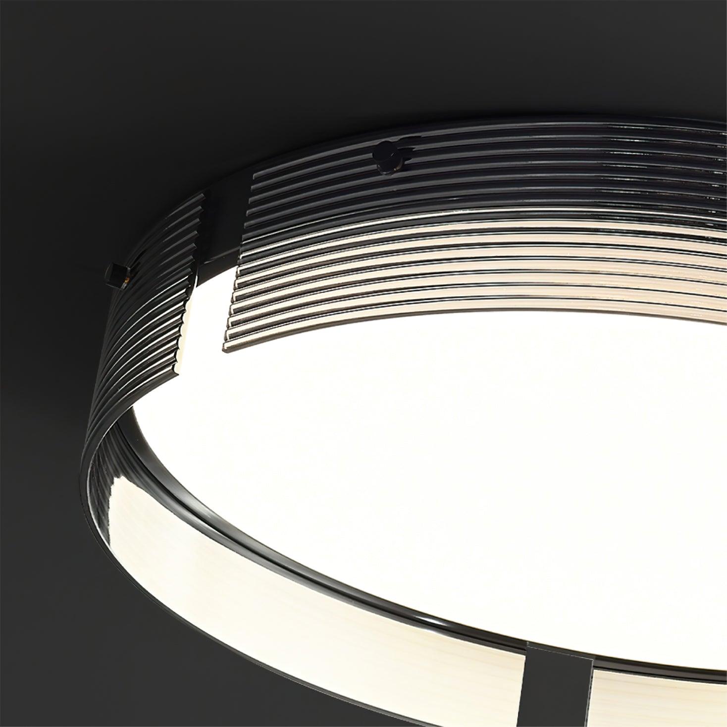 Stripe Lustre Plafonnier Moderne Laiton Lignes Élégantes - Neutralighting