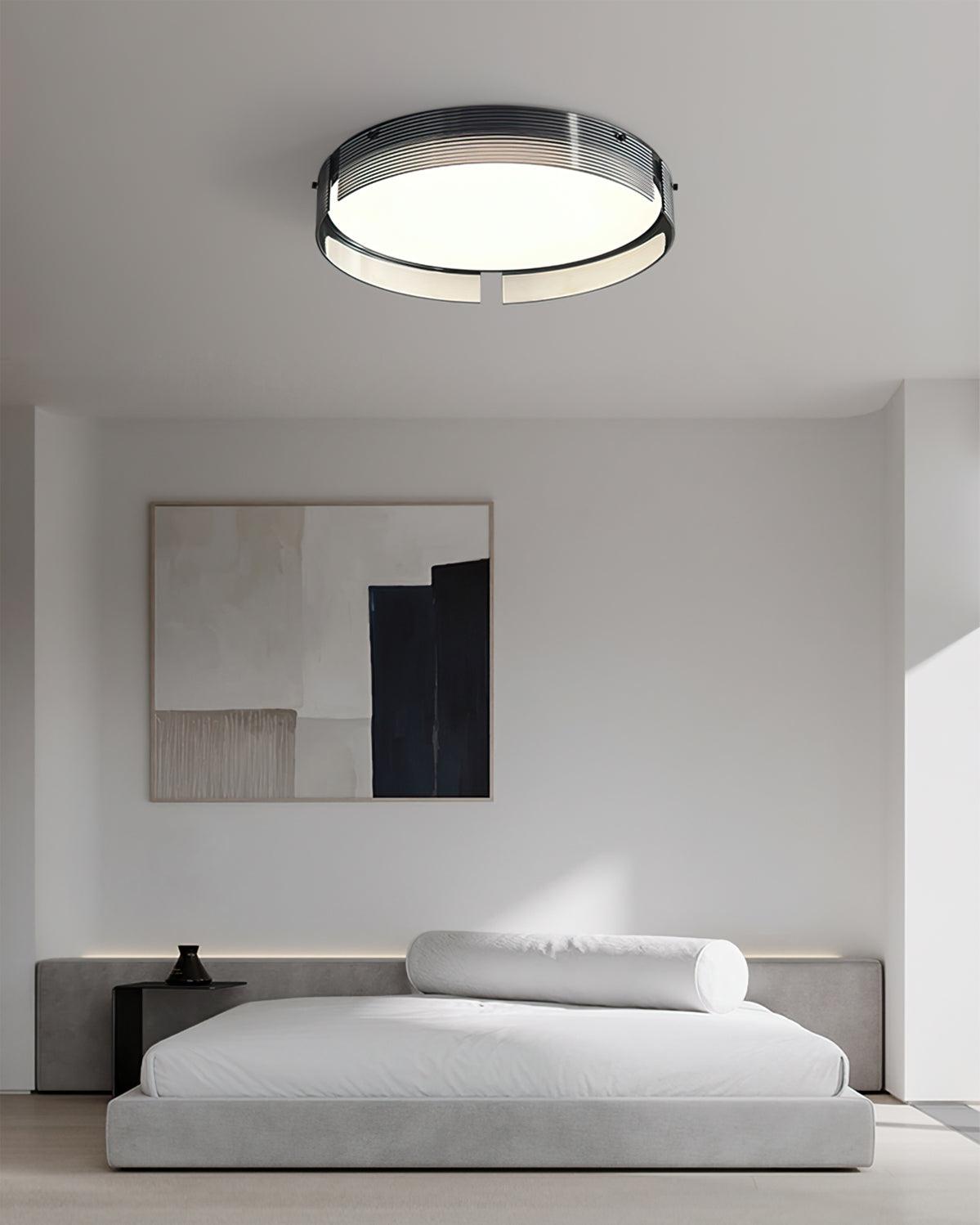 Stripe Lustre Plafonnier Moderne Laiton Lignes Élégantes - Neutralighting