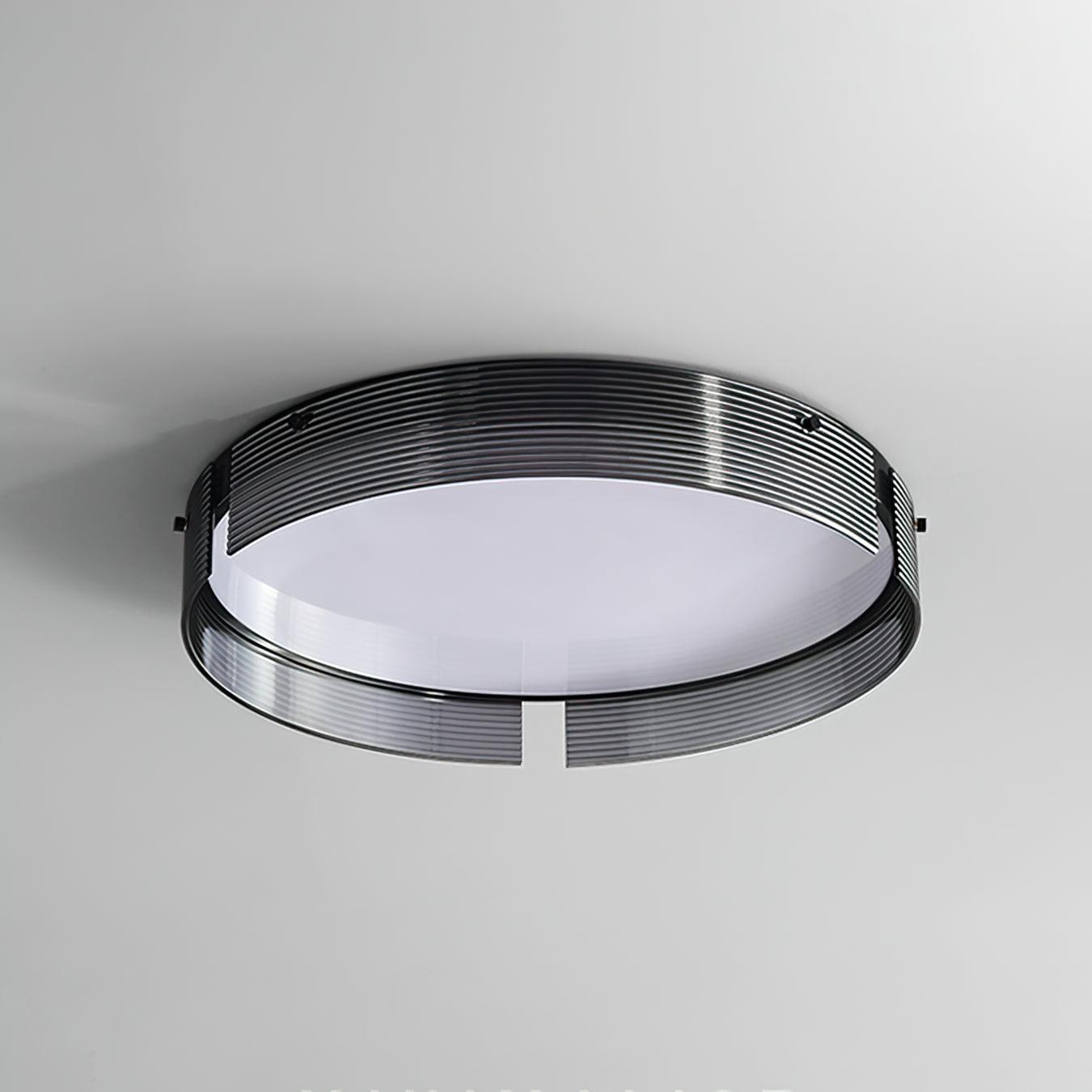 Stripe Laiton Plafonnier Cadre Circulaire Moderne Chambre - Neutralighting