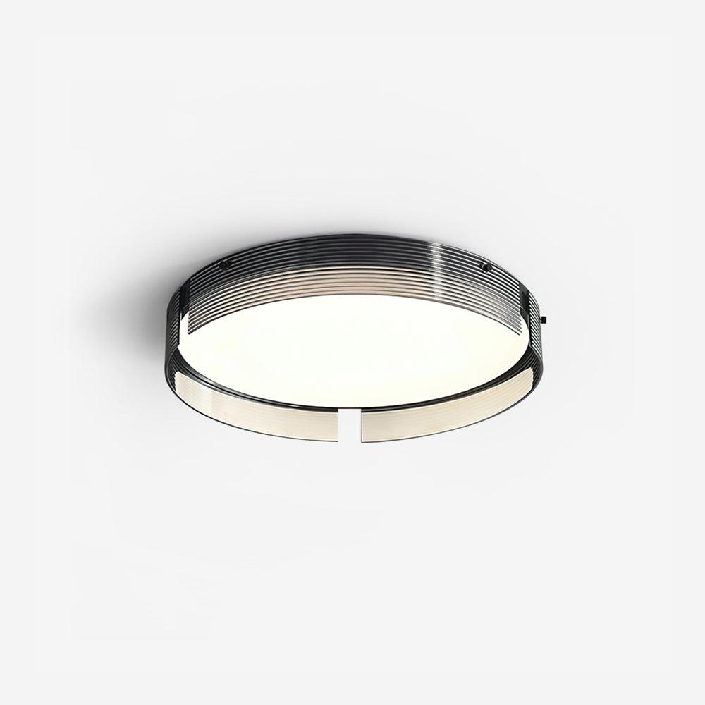 Stripe Laiton Plafonnier Cadre Circulaire Moderne Chambre - Neutralighting