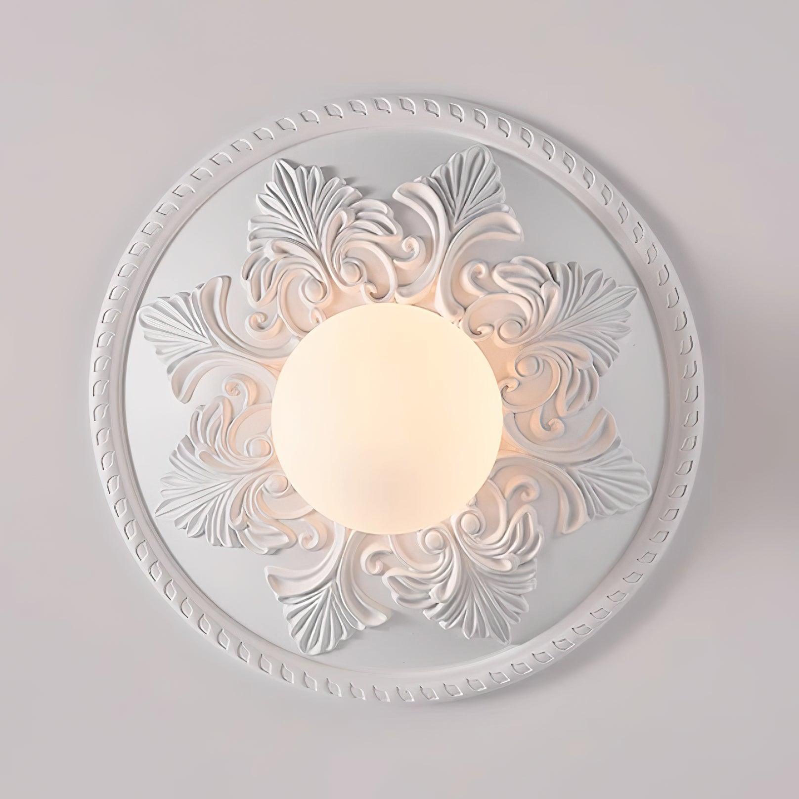 Aero Plafonnier Classique Globe en Résine et Verre - Neutralighting
