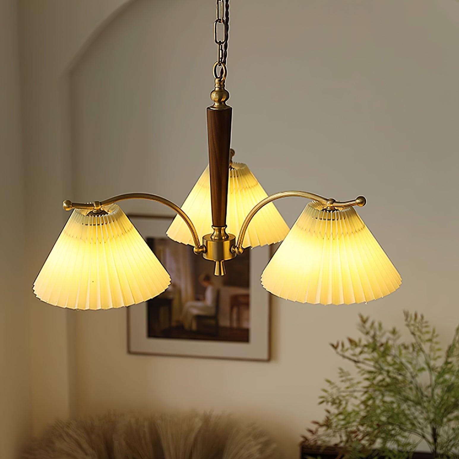 Nexus Lustre à Abat-Jours en Tissu Plissé - Neutralighting
