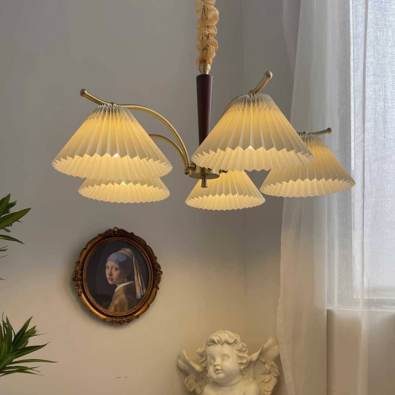 Nexus Lustre à Abat-Jours en Tissu Plissé - Neutralighting