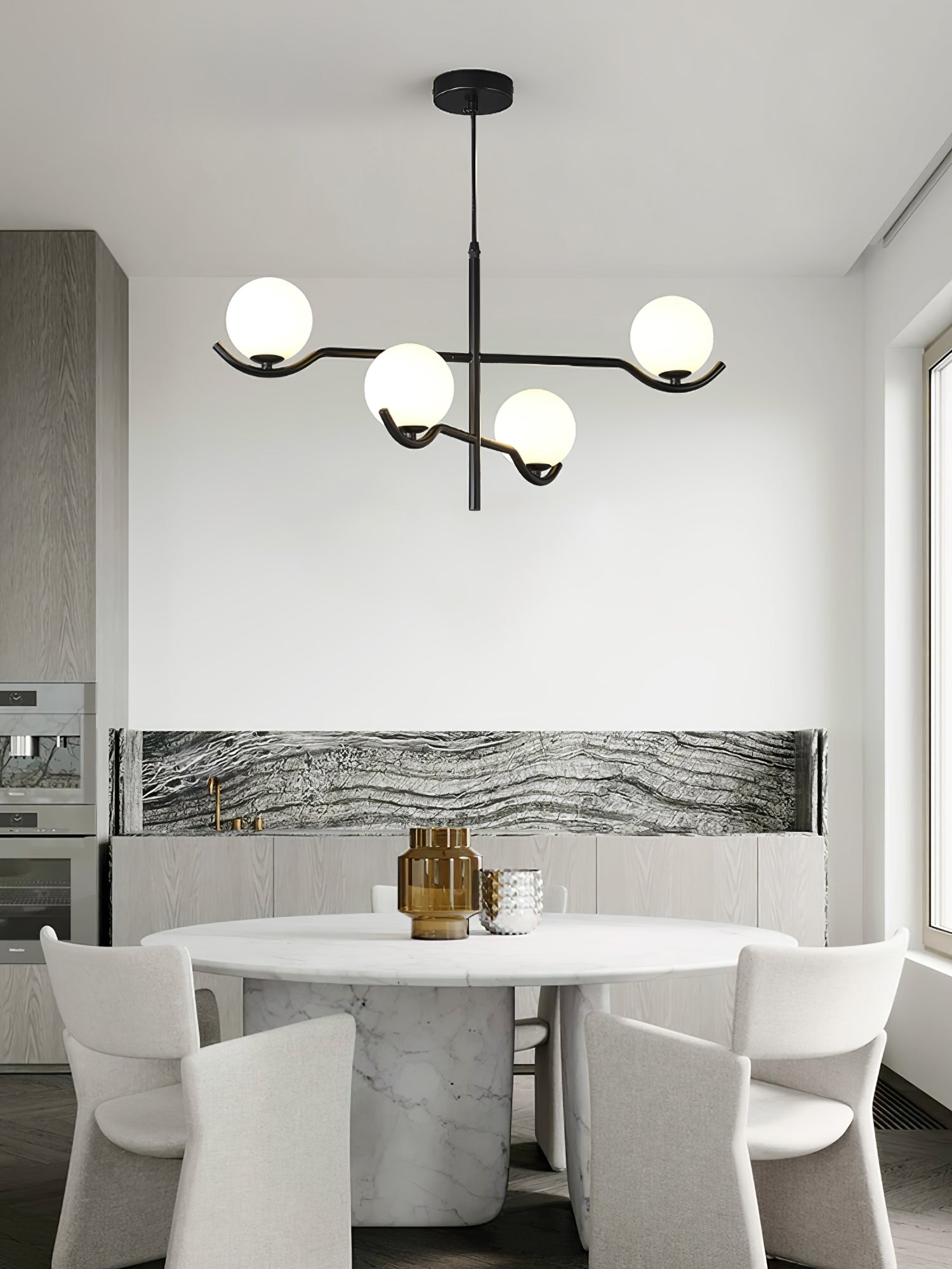 Fayno Lustre Globe Blanc - Neutralighting