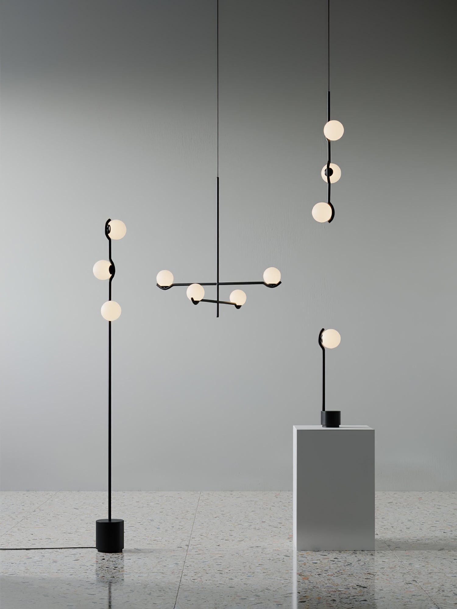 Fayno Lustre Globe Blanc - Neutralighting