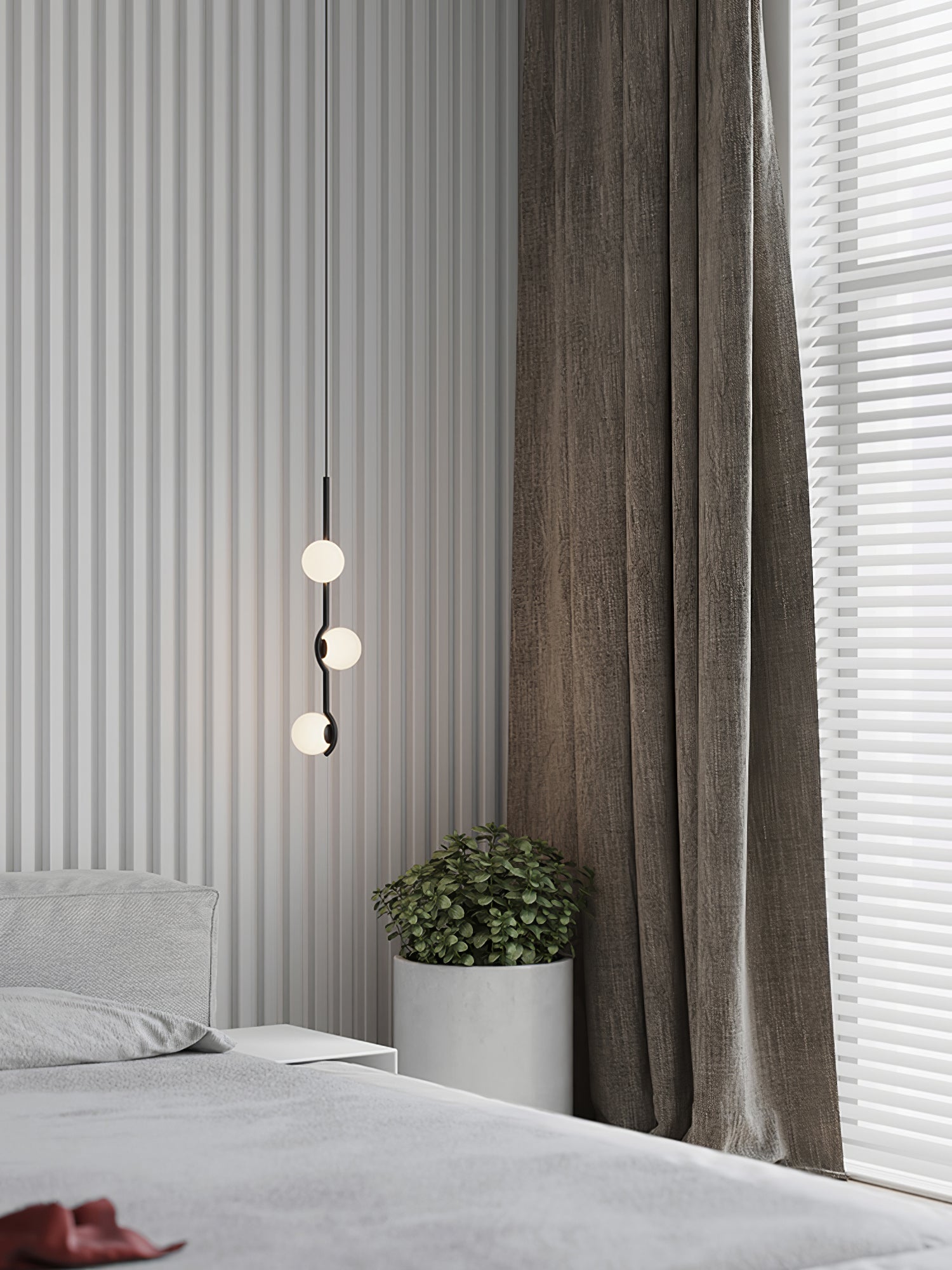 Fayno Lustre Globe Blanc - Neutralighting