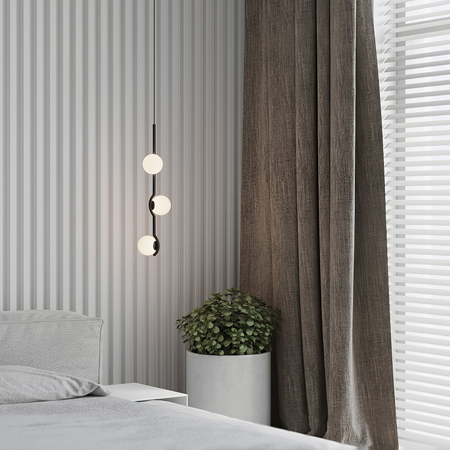 Fayno Lustre Globe Blanc - Neutralighting