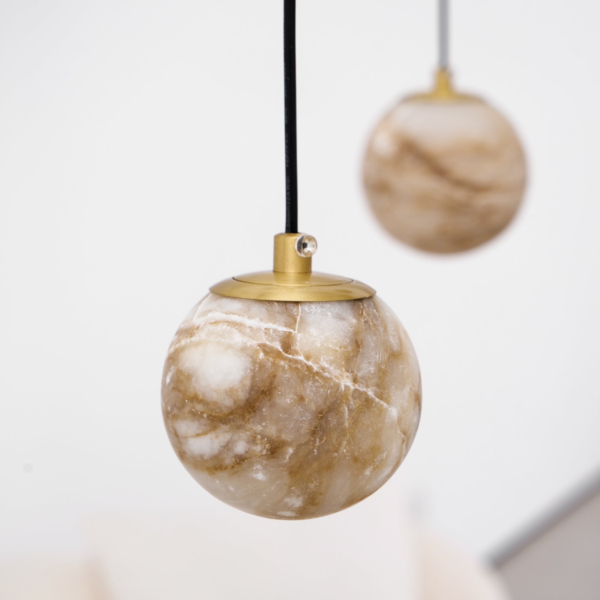 Arsorarae Modern Minimalist Cluster Alabaster Chandelier - Lamp Copper