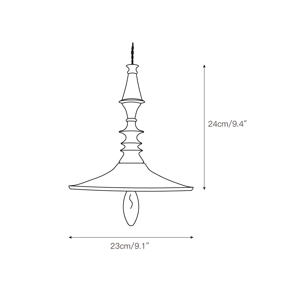 Iraeiel Vintage Minimalist Wooden Pendant Light - Lamp Copper