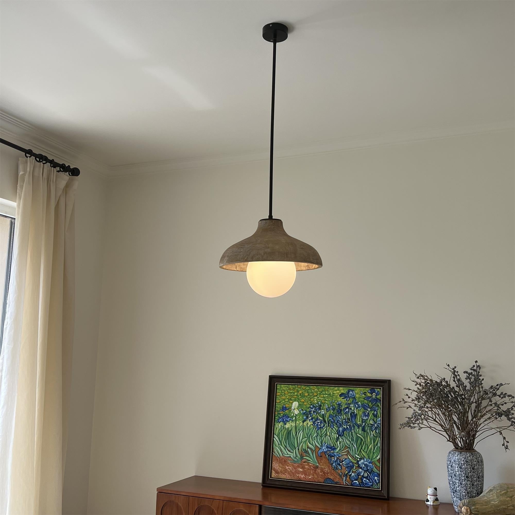 Culirir Modern Minimalist Resin Glass Pendant Lamp - Lamp Copper