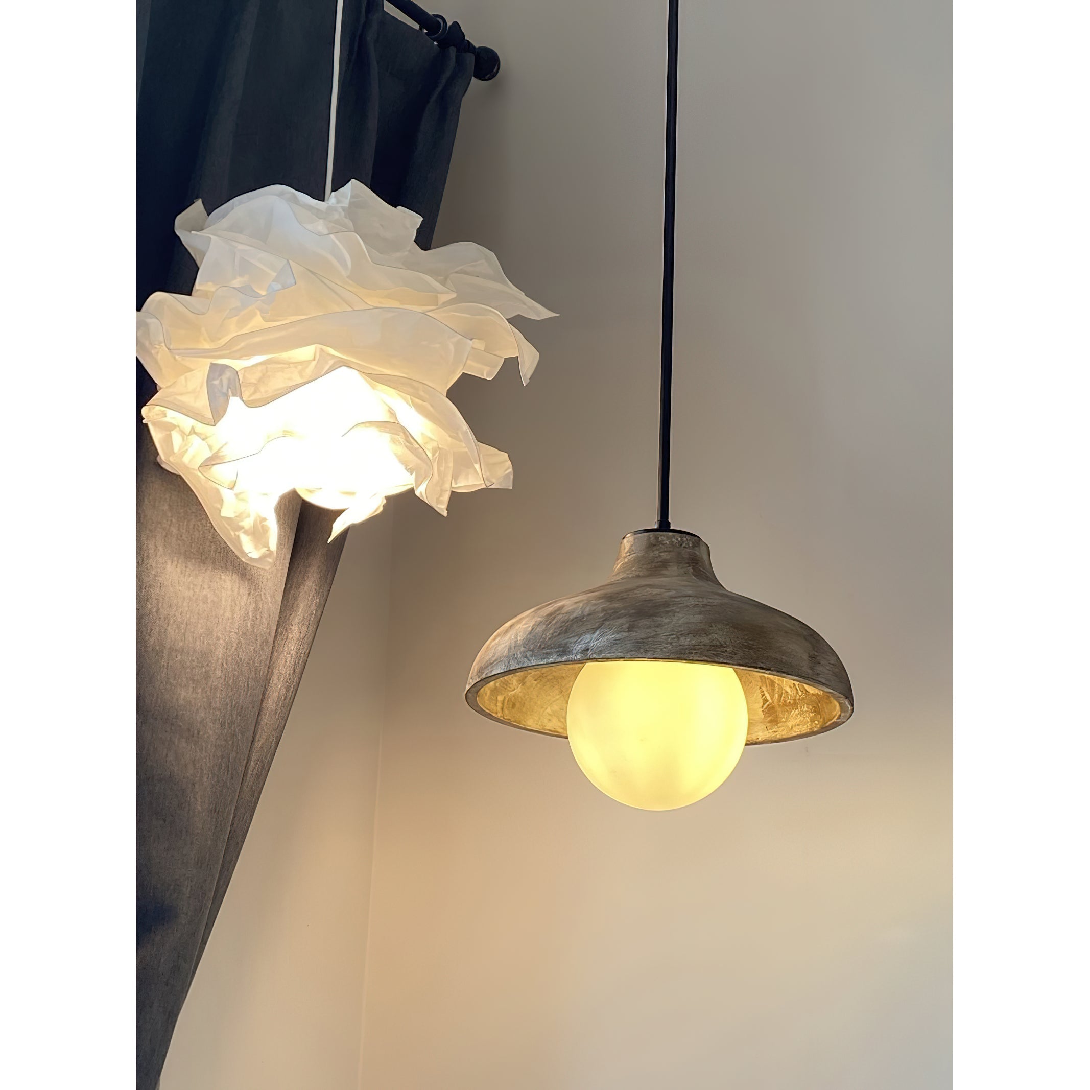 Culirir Modern Minimalist Resin Glass Pendant Lamp - Lamp Copper