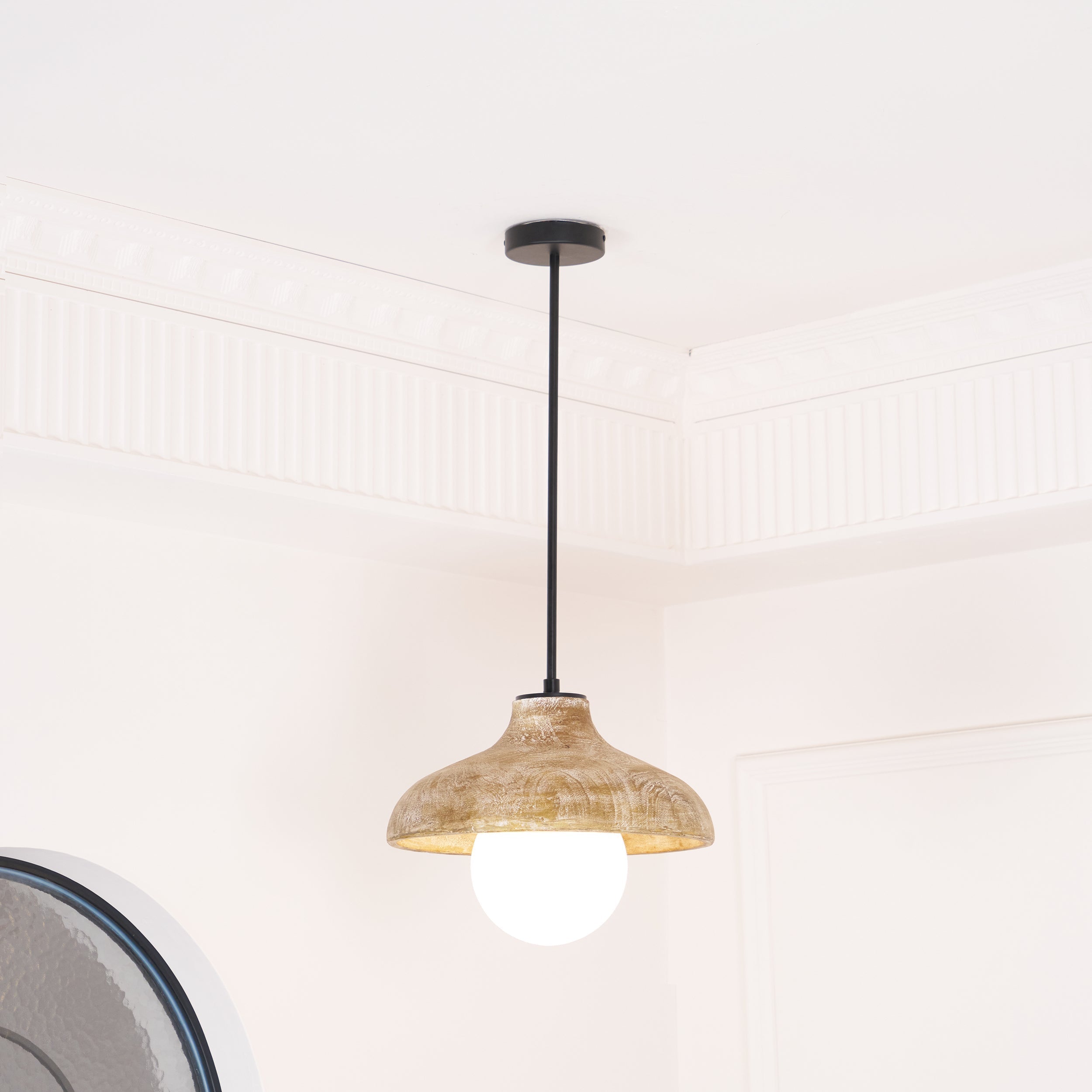 Culirir Modern Minimalist Resin Glass Pendant Lamp - Lamp Copper