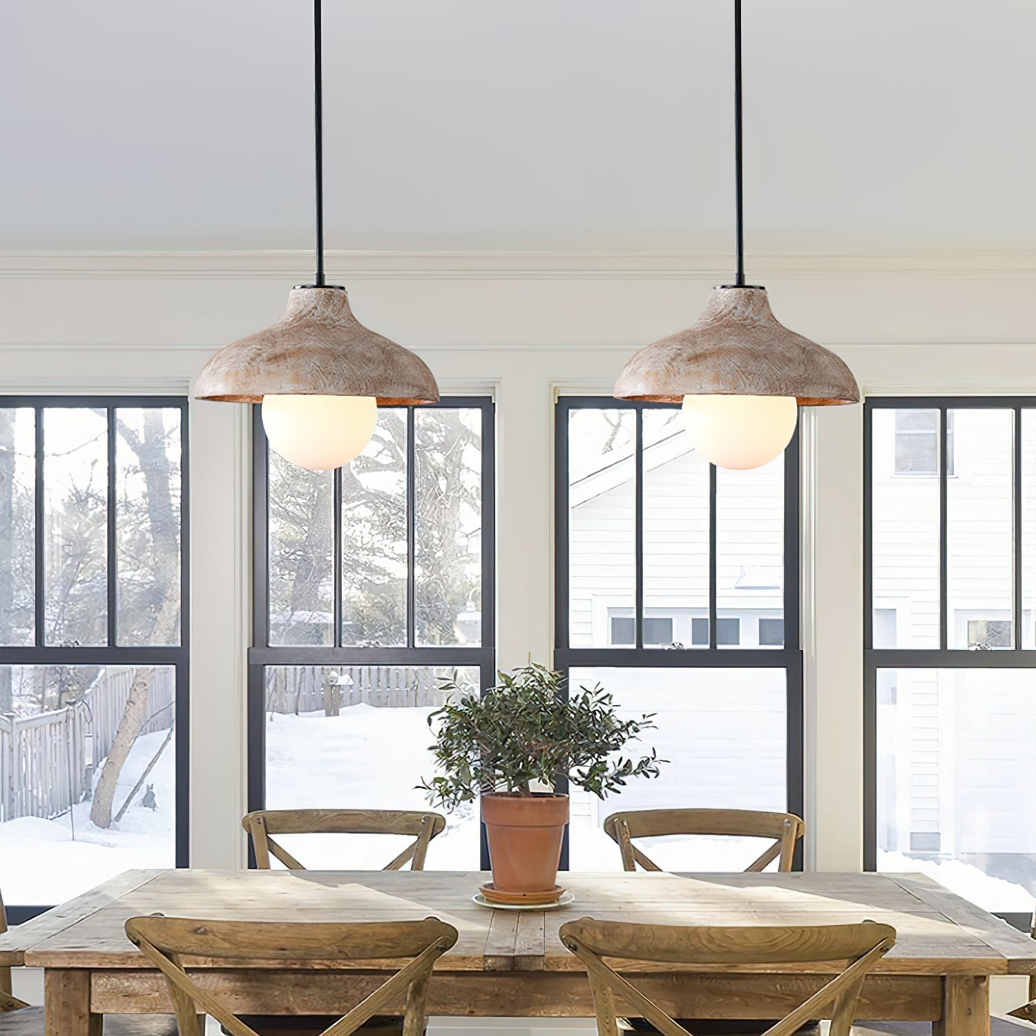 Culirir Modern Minimalist Resin Glass Pendant Lamp - Lamp Copper