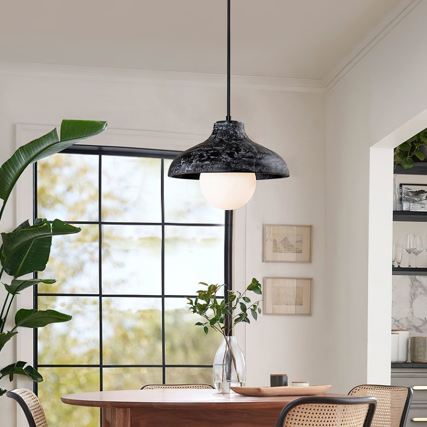 Culirir Modern Minimalist Resin Glass Pendant Lamp - Lamp Copper