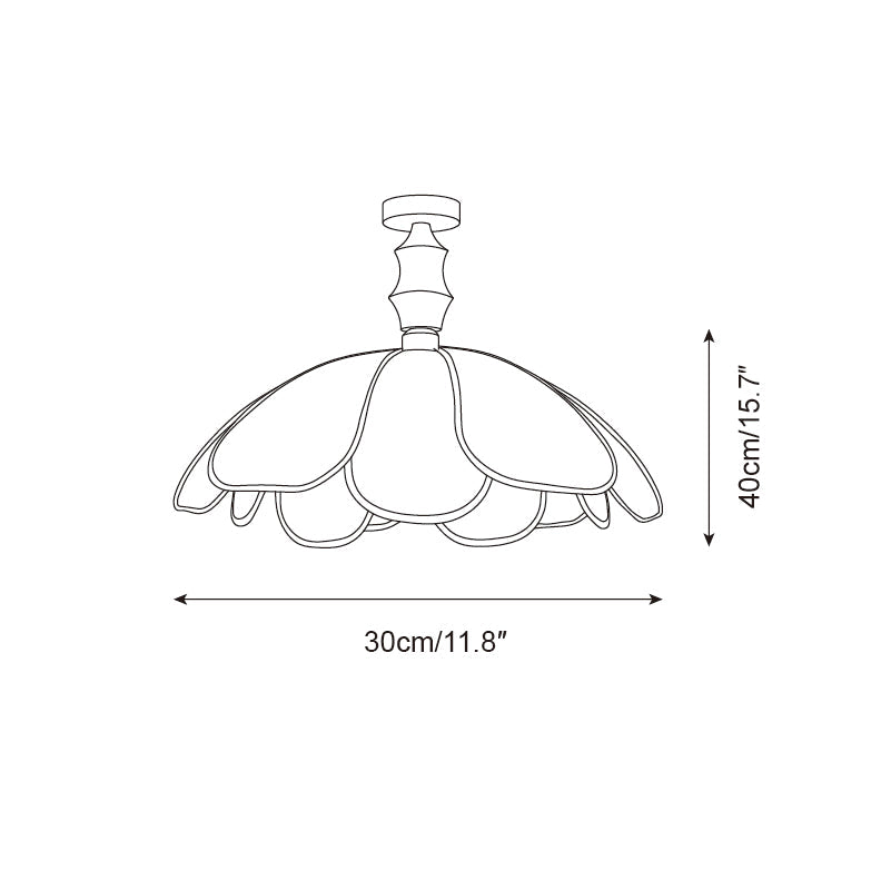 Swanpetal Plafonnier en Bois Minimaliste - Neutralighting