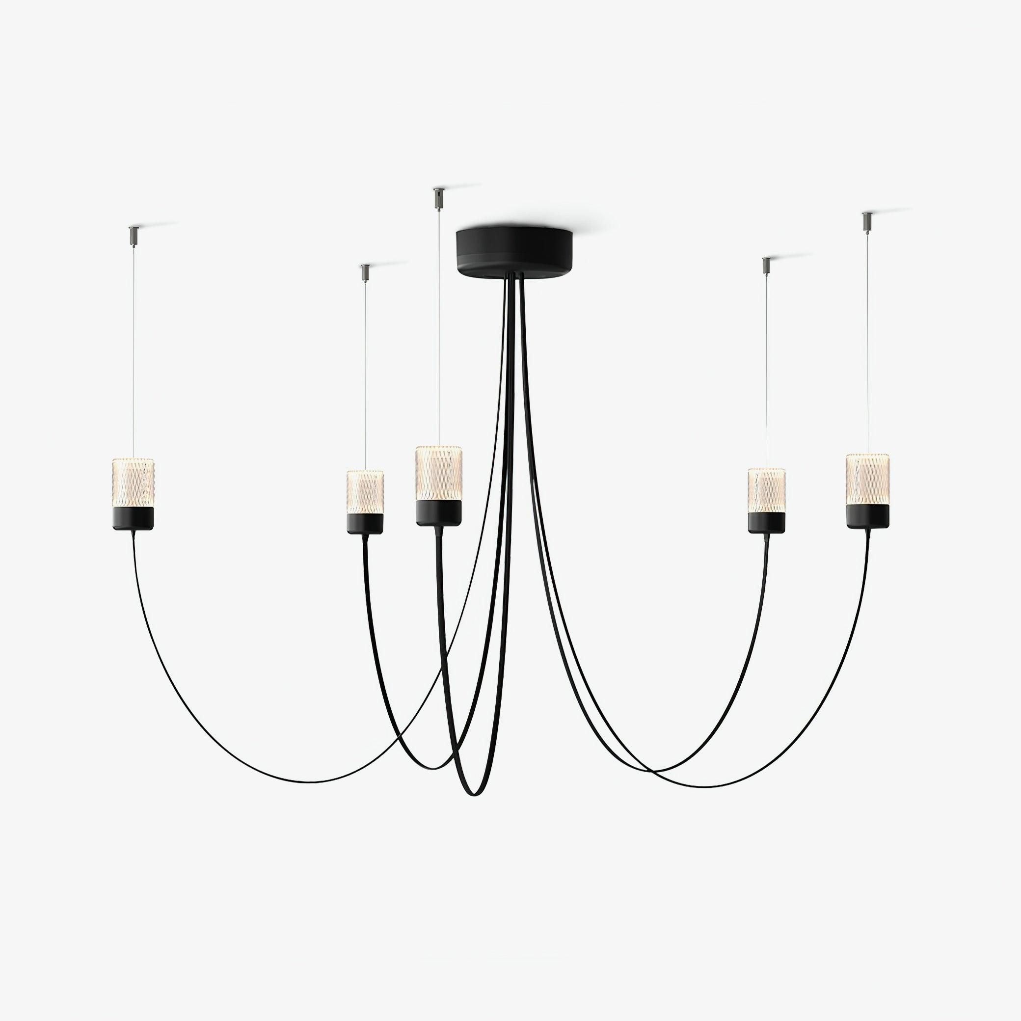 Lustra Chandelier Verre Élégance Balancée - Neutralighting