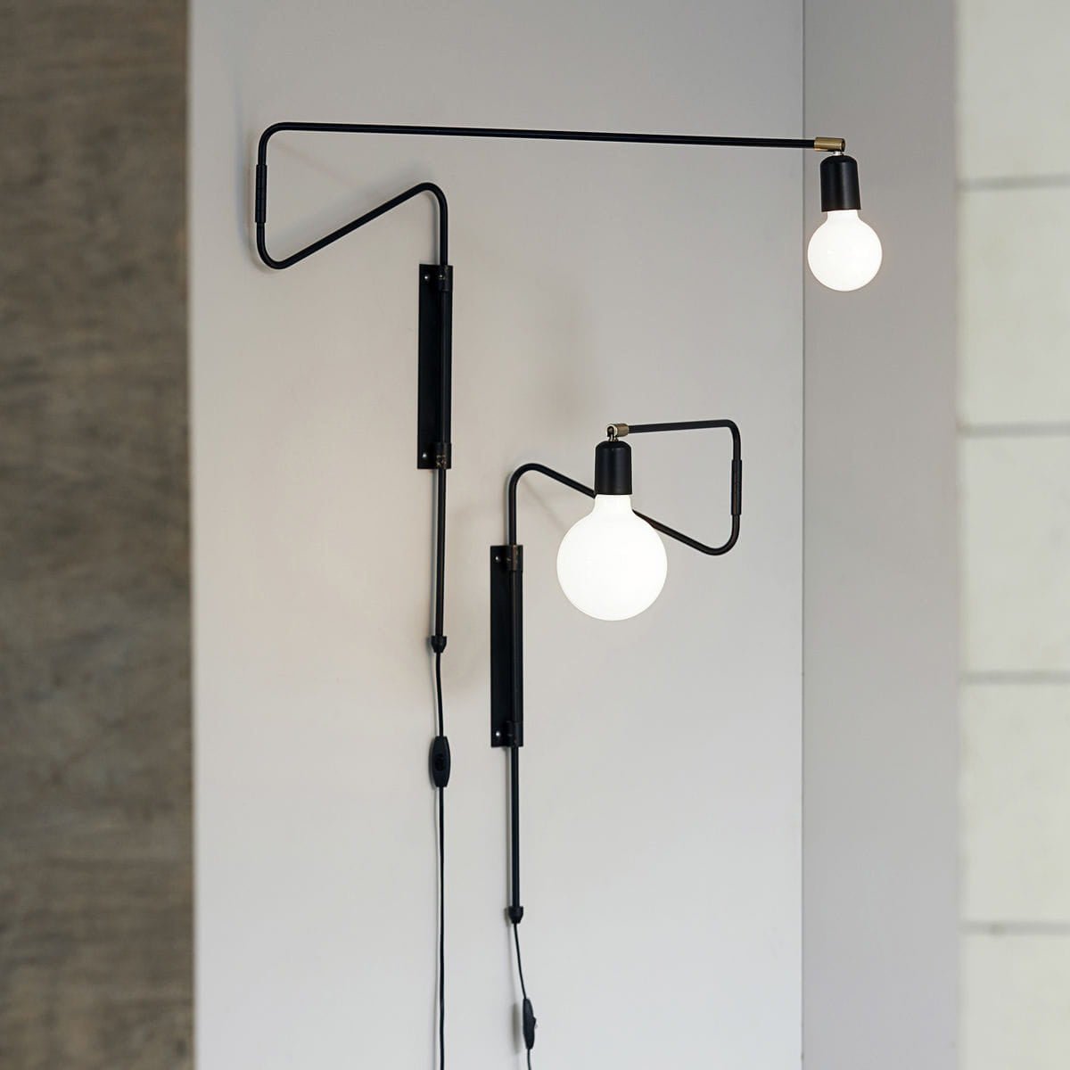 Elsoreth Modern Minimalist Swing Wall Lamp - Neutralighting