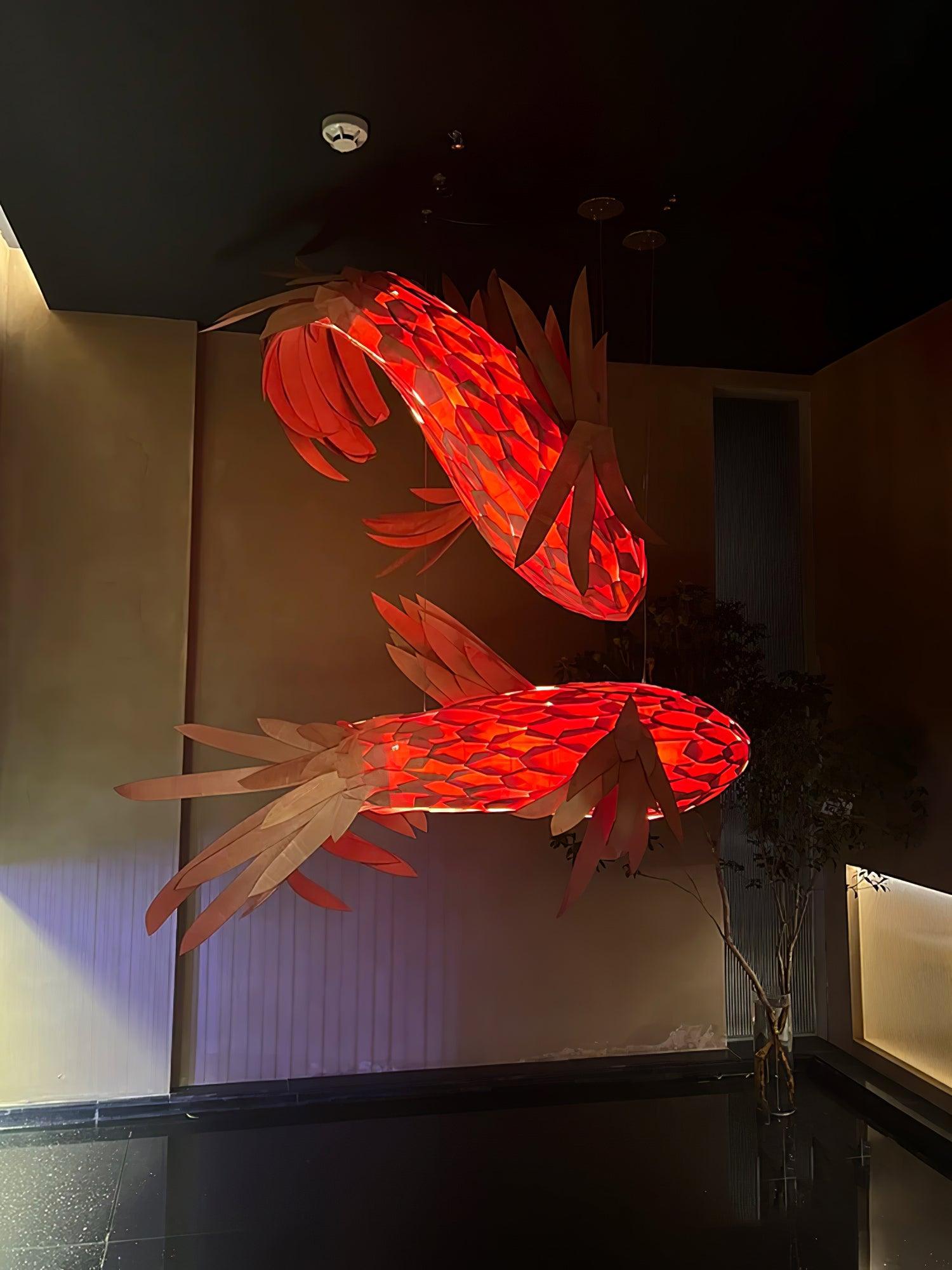 Orshair Individual Creativity Metal Wood Chandelier - Lamp Copper