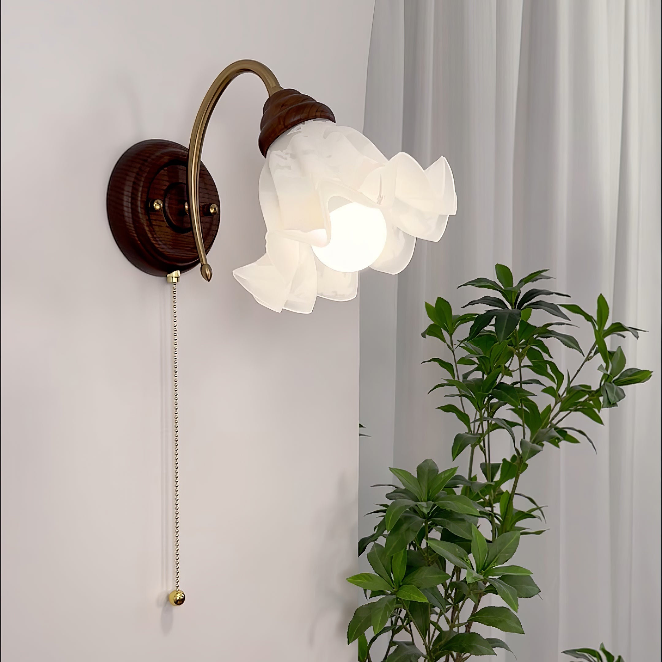 Civenan Applique Murale Verre Art Nordic Élégance - Neutralighting