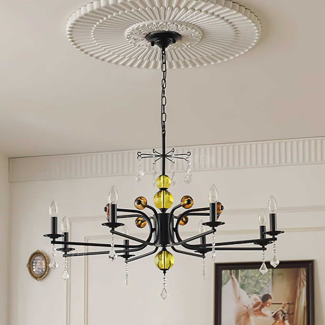 Candelabra Lustre Vintage en Métal - Neutralighting
