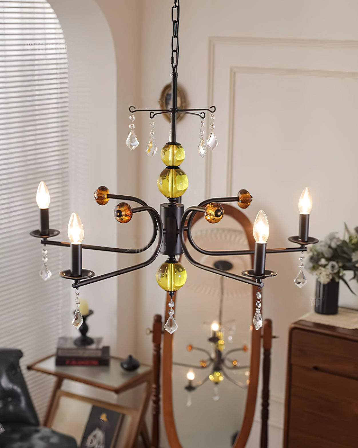 Candelabra Lustre Vintage en Métal - Neutralighting