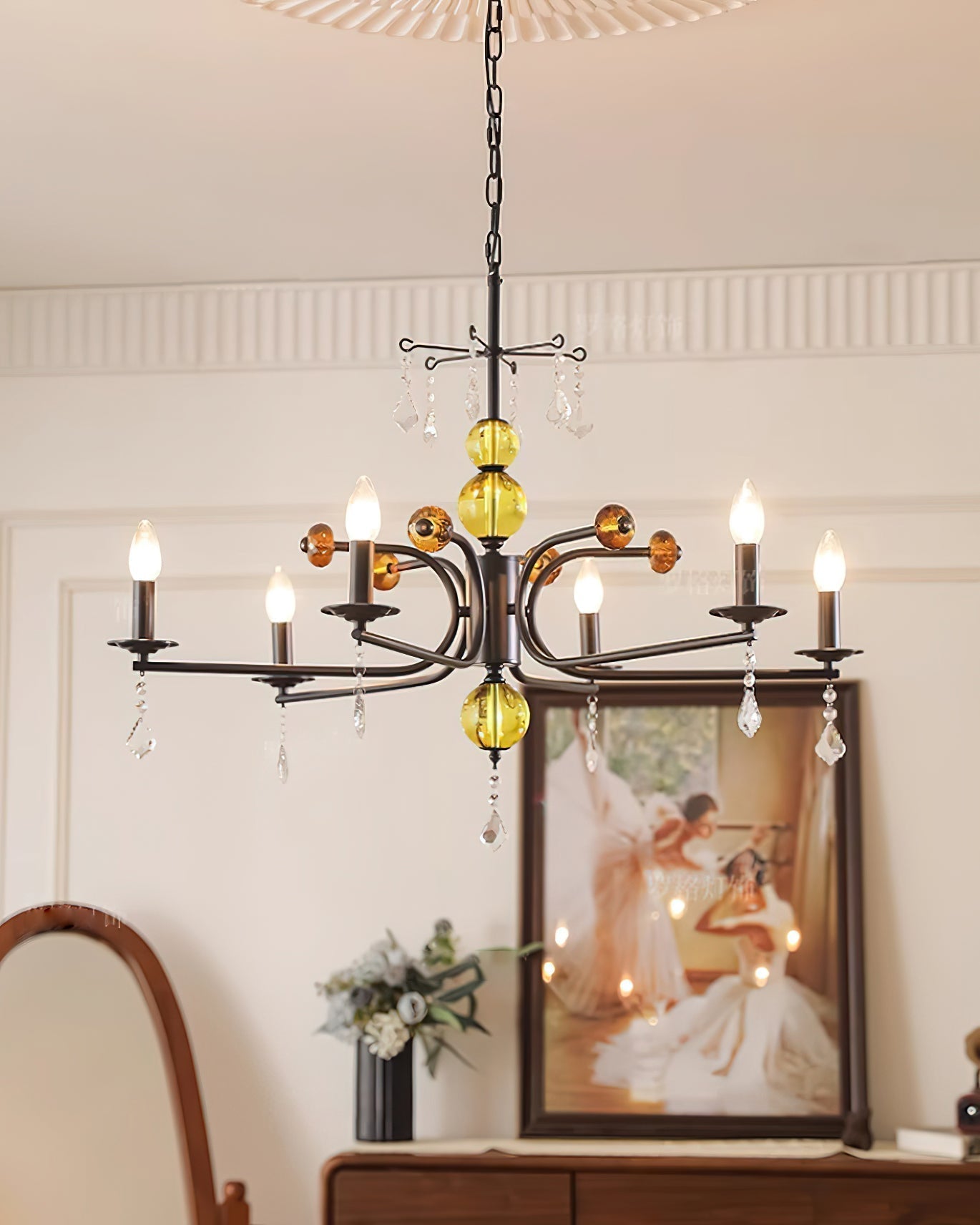Candelabra Lustre Vintage en Métal - Neutralighting