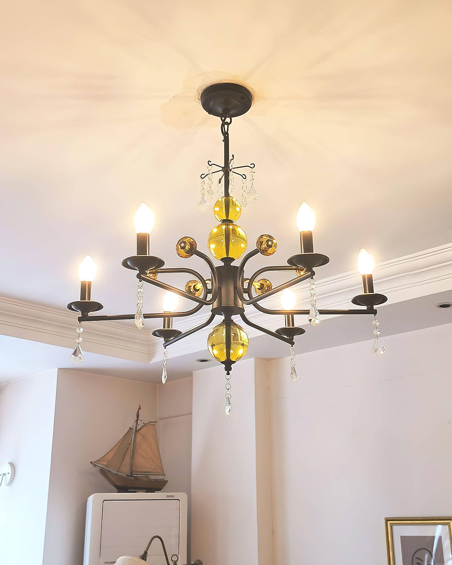 Candelabra Lustre Vintage en Métal - Neutralighting