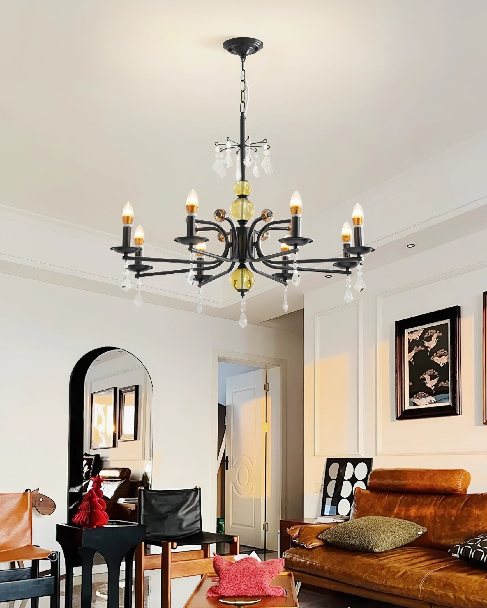 Candelabra Lustre Vintage en Métal - Neutralighting