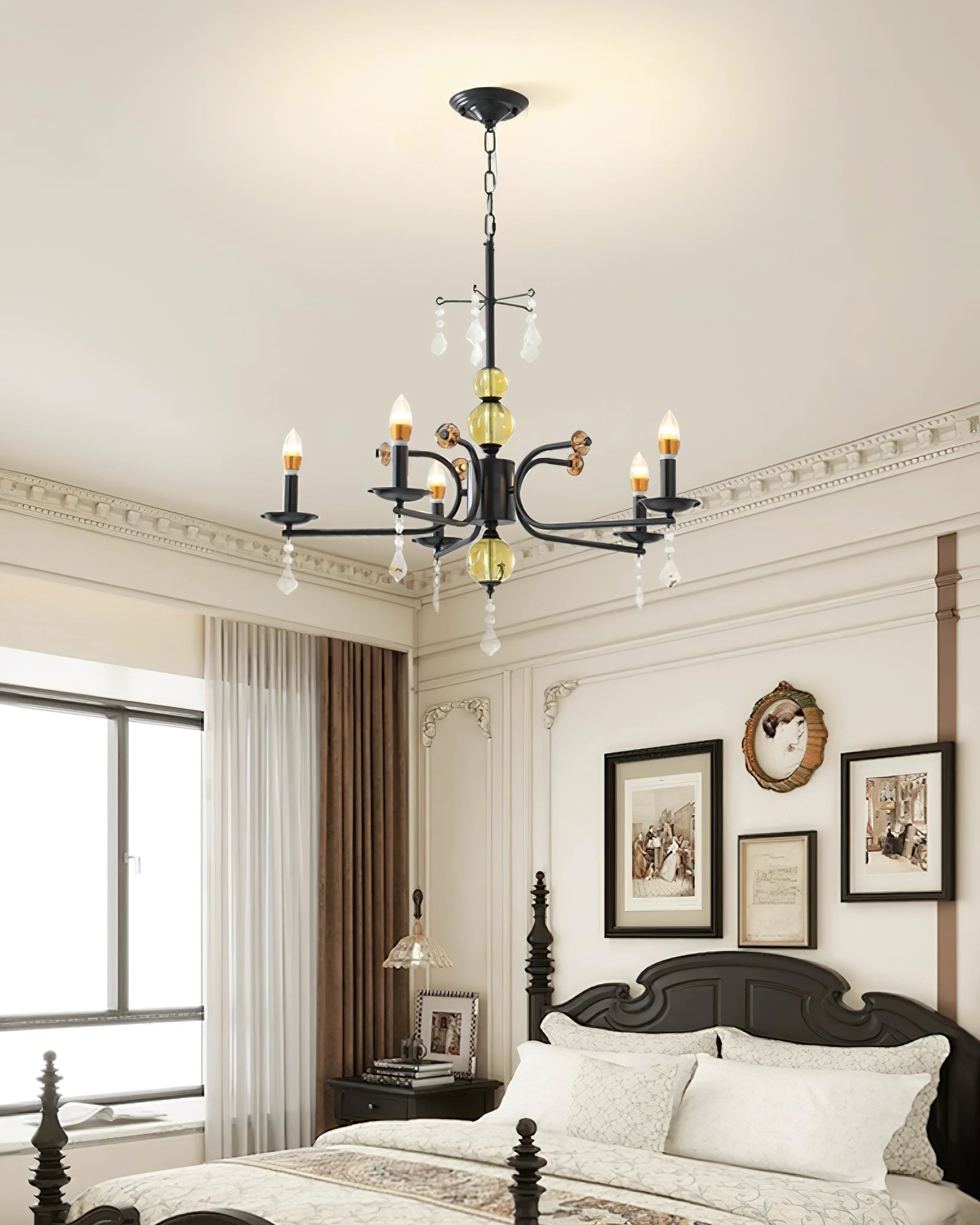 Candelabra Lustre Vintage en Métal - Neutralighting