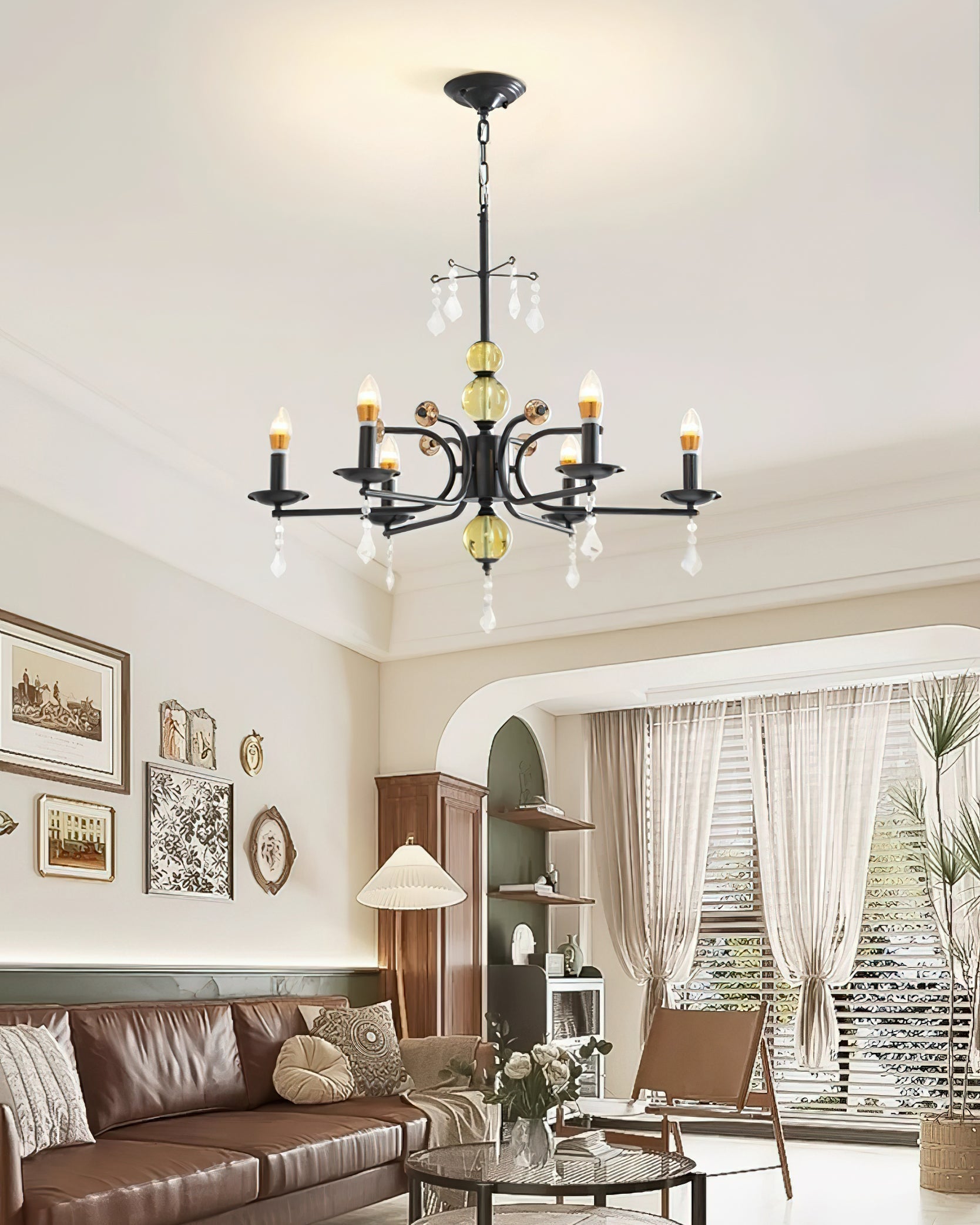 Candelabra Lustre Vintage en Métal - Neutralighting