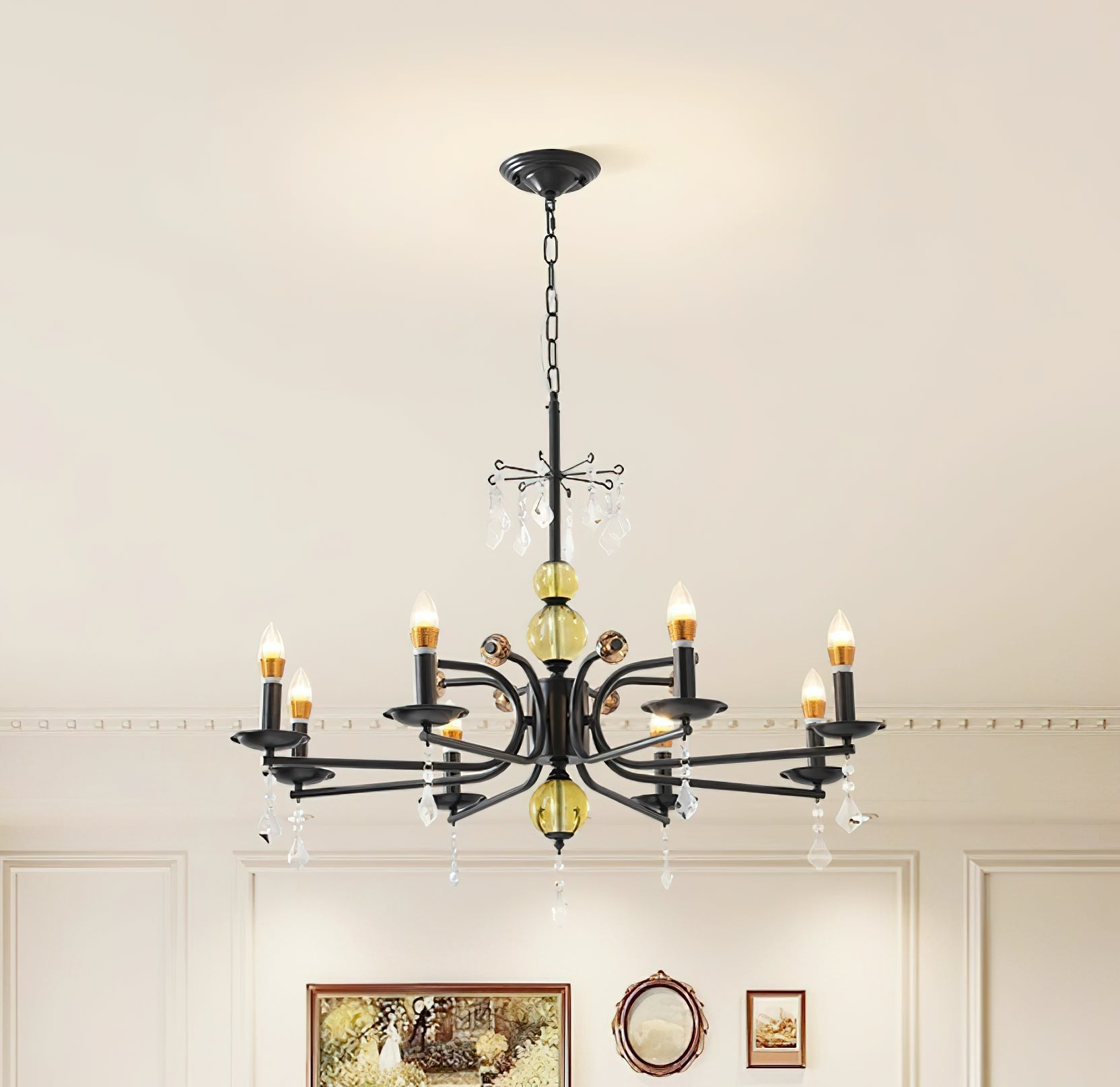 Candelabra Lustre Vintage en Métal - Neutralighting