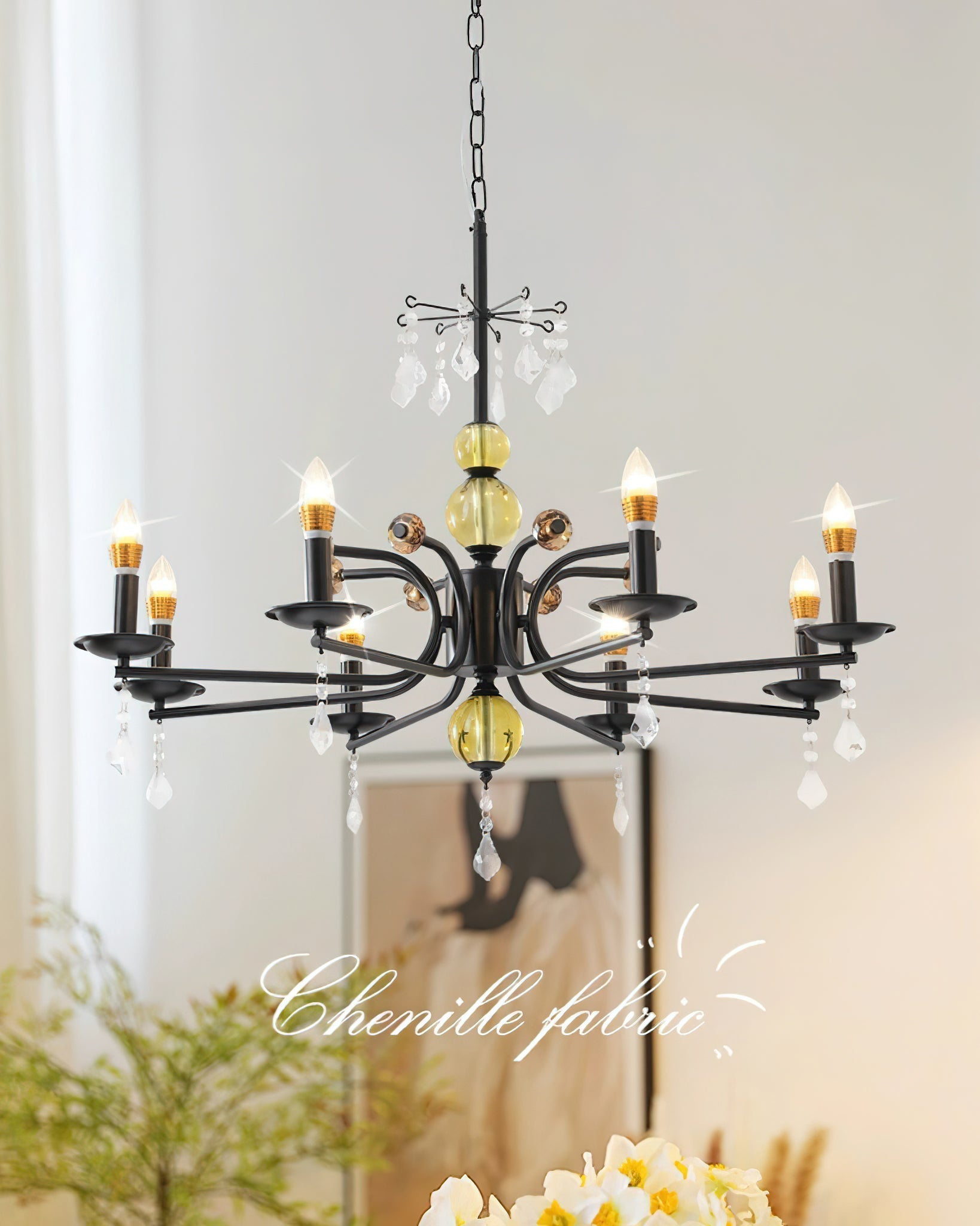 Candelabra Lustre Vintage en Métal - Neutralighting