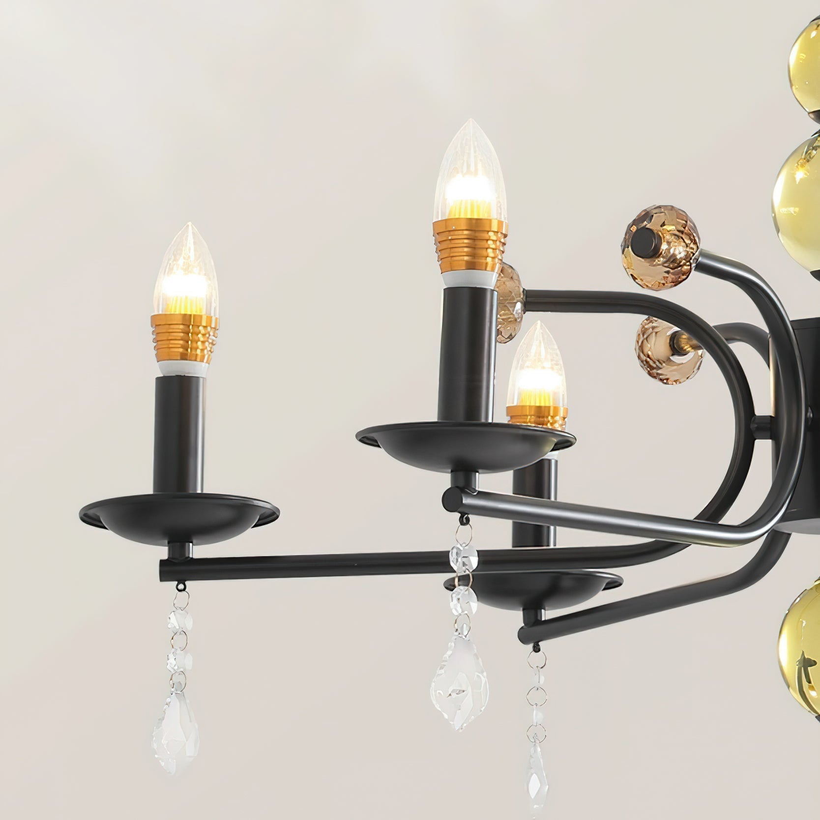 Candelabra Lustre Vintage en Métal - Neutralighting