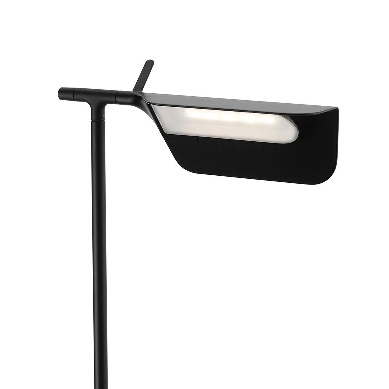 Ray Lampadaire Linéaire Minimaliste, Métal/Acrylique, Noir, Salon