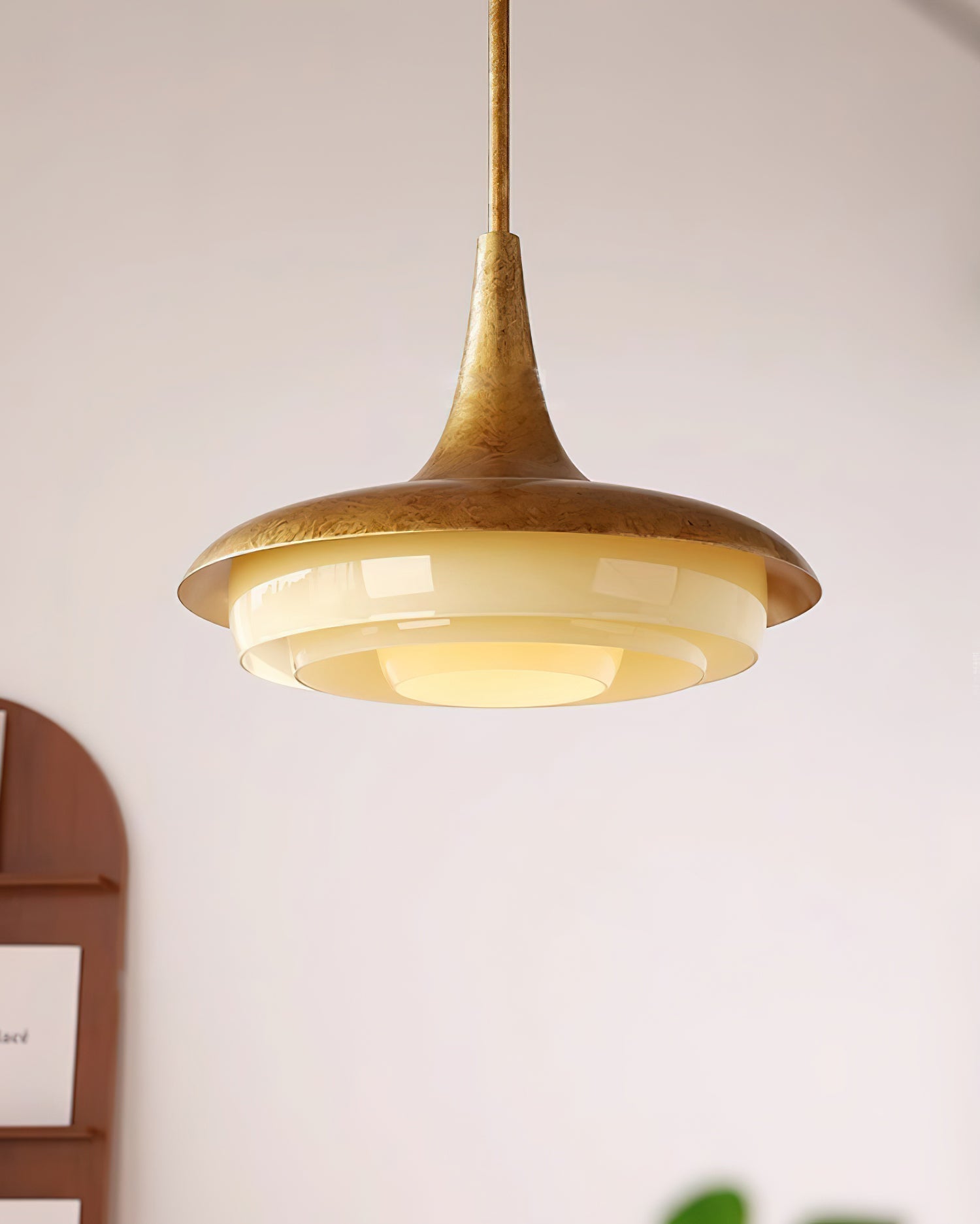 Tabit Suspension Vieilli Laiton Stratifié Verre - Neutralighting