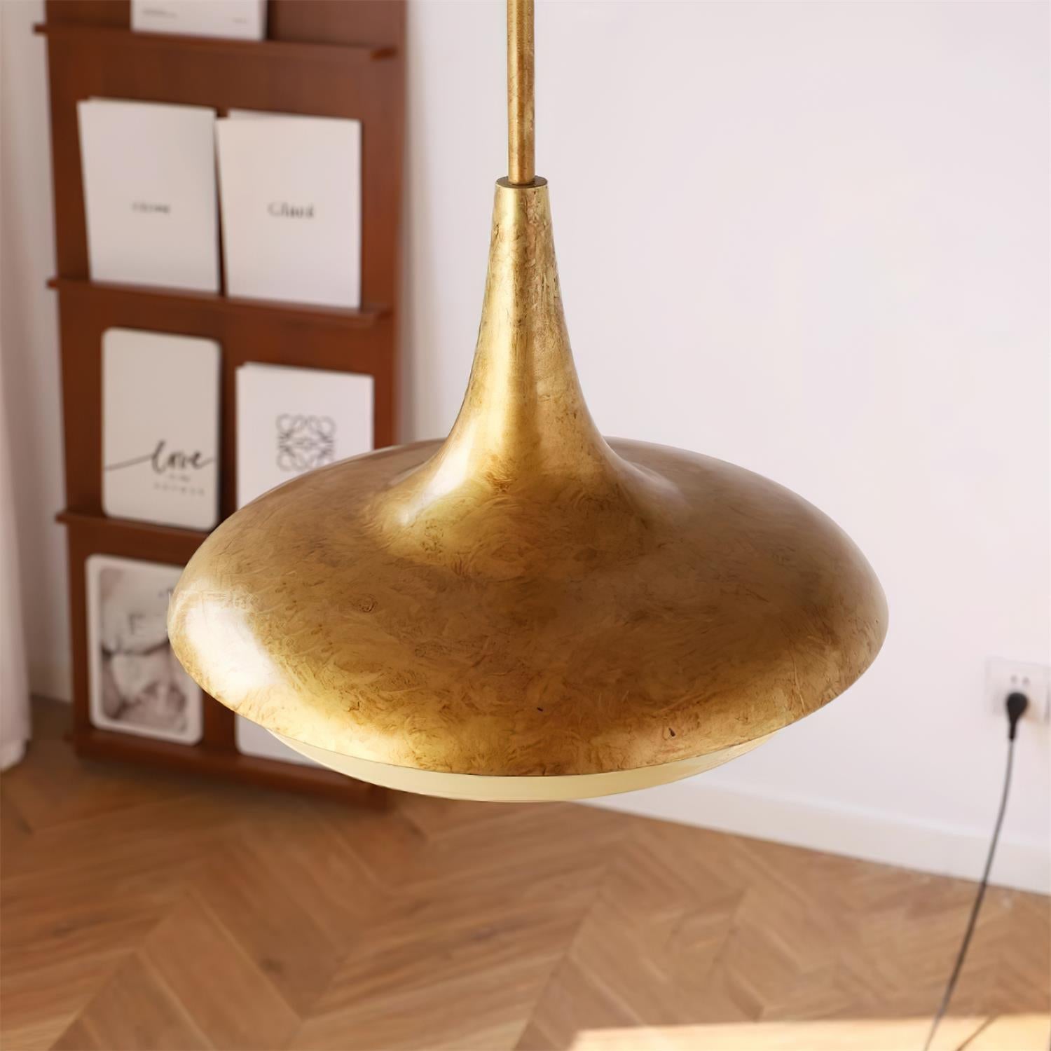 Tabit Suspension Vieilli Laiton Stratifié Verre - Neutralighting