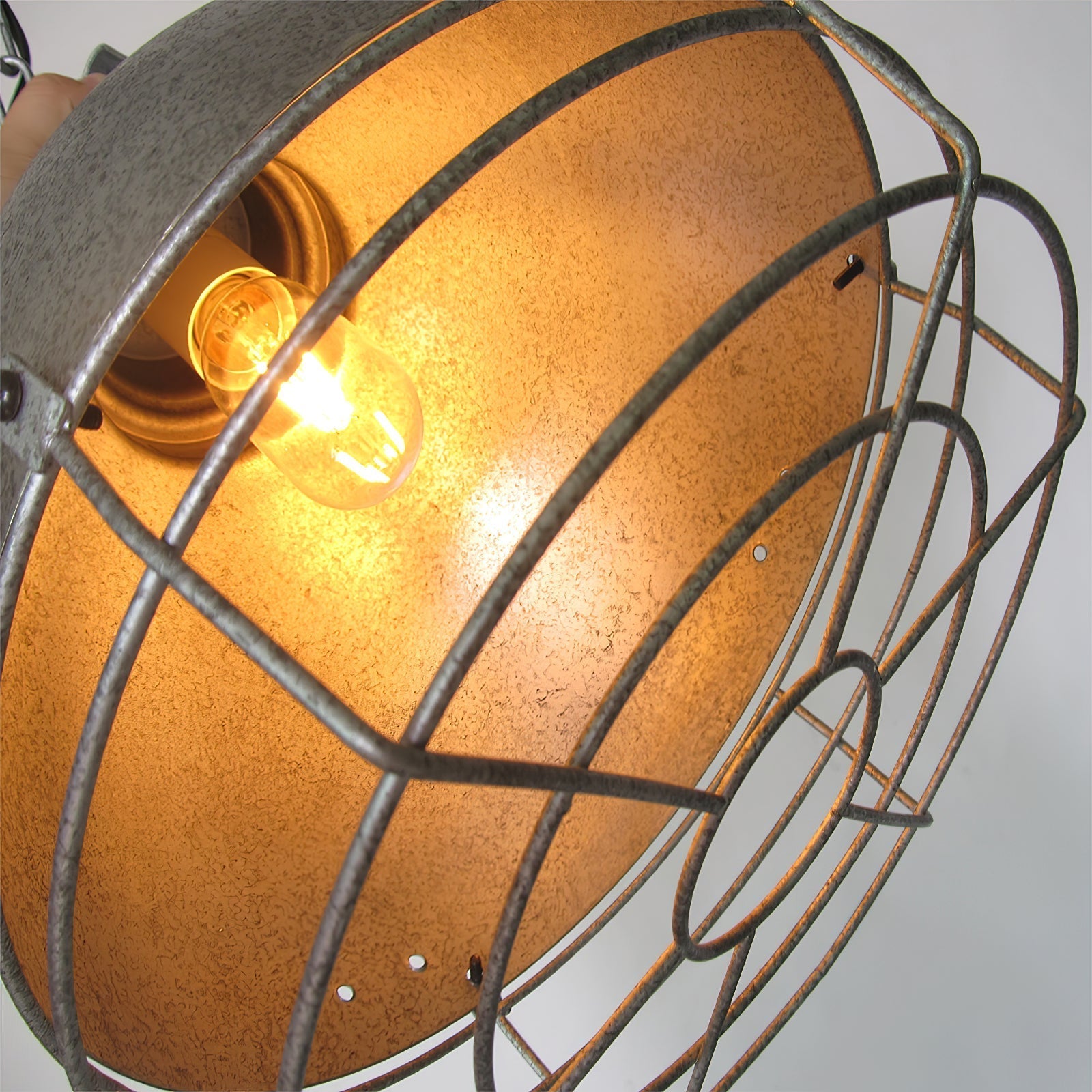 Evvynen Vintage Industrial Metal Pendant Light - Lamp Copper
