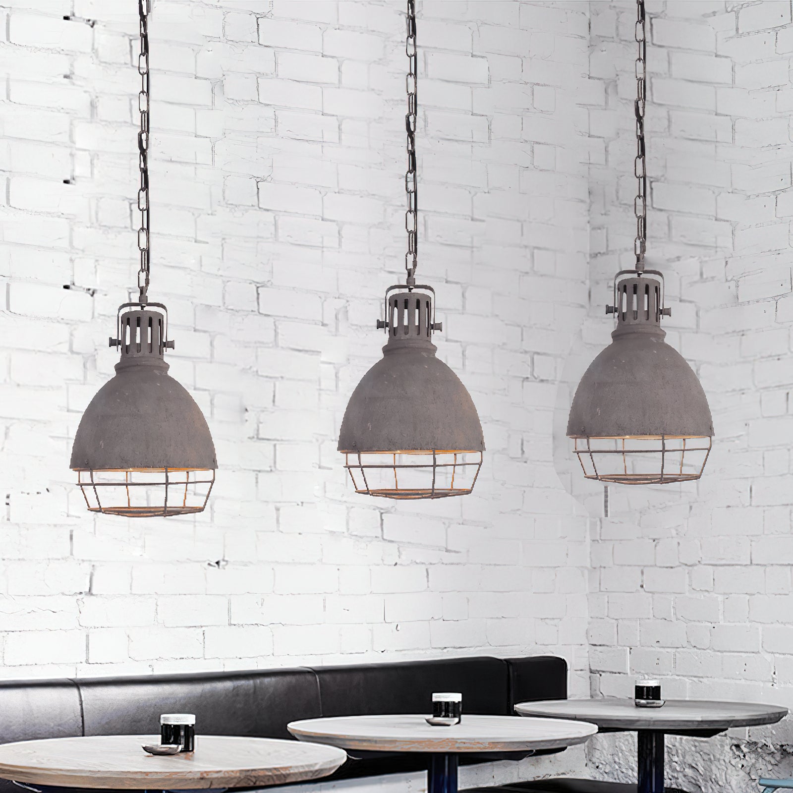 Evvynen Vintage Industrial Metal Pendant Light - Lamp Copper