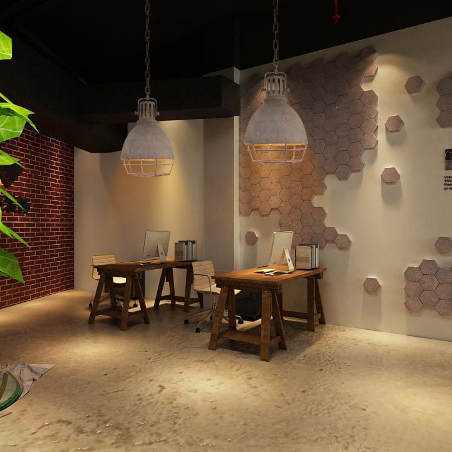 Evvynen Vintage Industrial Metal Pendant Light - Lamp Copper