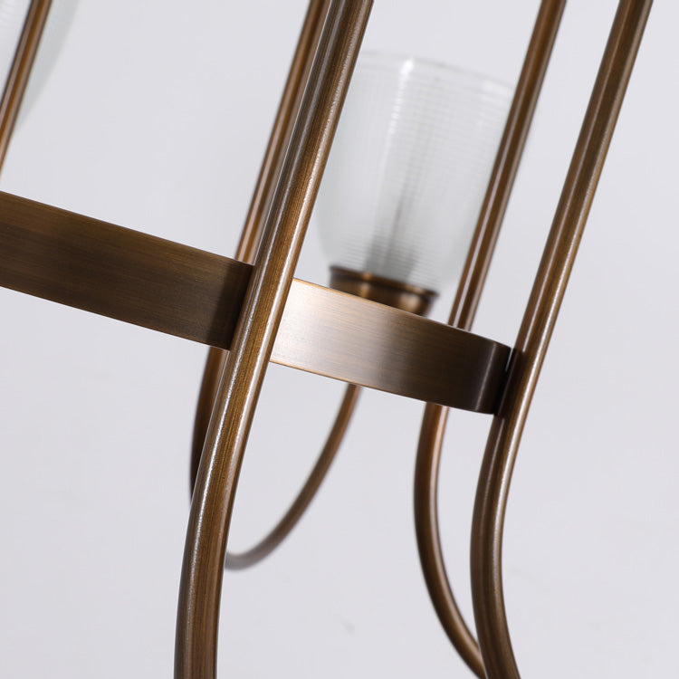 Caraeara Postmodern Luxury Glass Chandelier - Lamp Copper