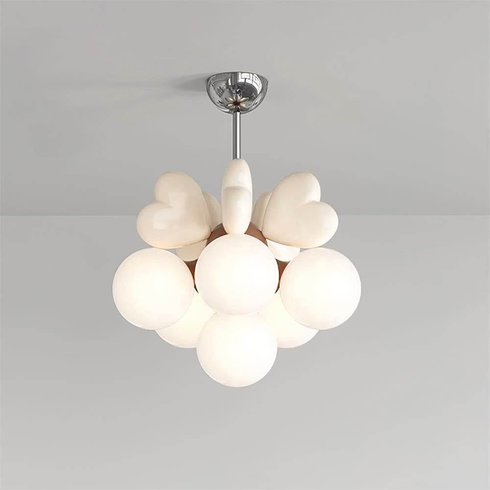 Lustre Cœur Accents Globe Nuances Espiègle Moderne - Neutralighting