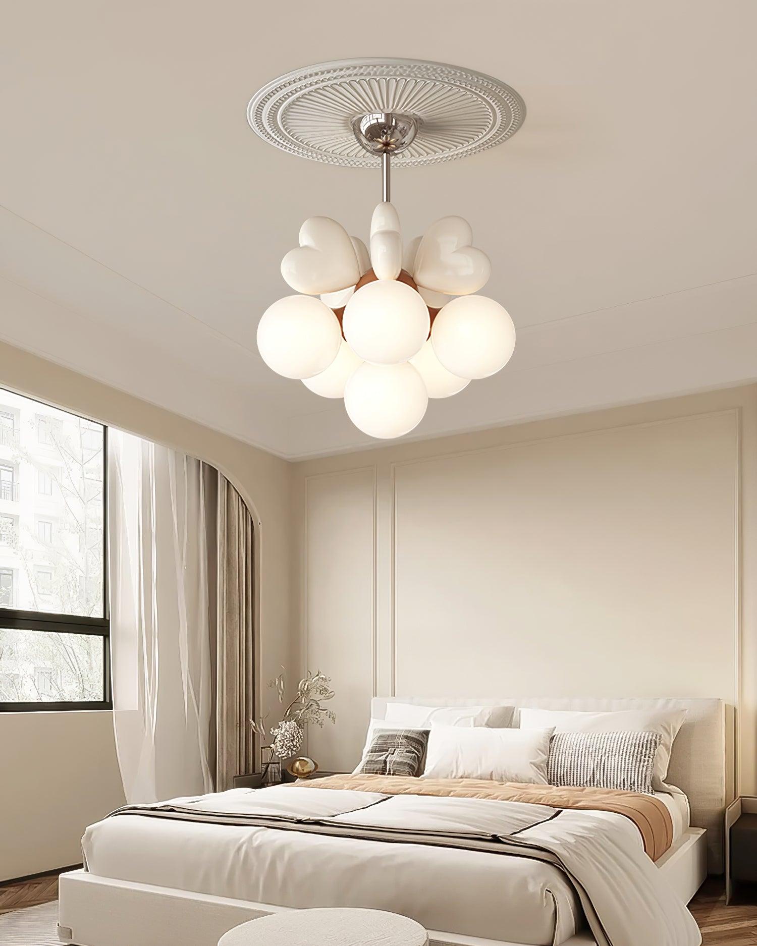 Lustre Cœur Accents Globe Nuances Espiègle Moderne - Neutralighting