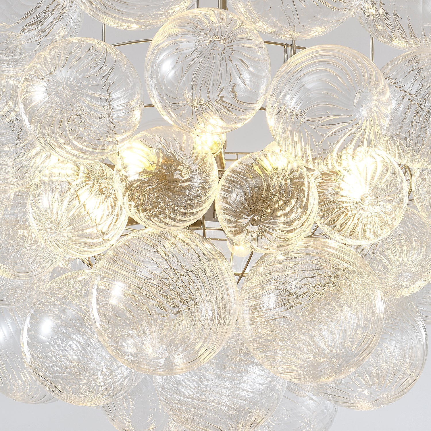 Talia Lustre Sphère en Verre Cascade - Neutralighting
