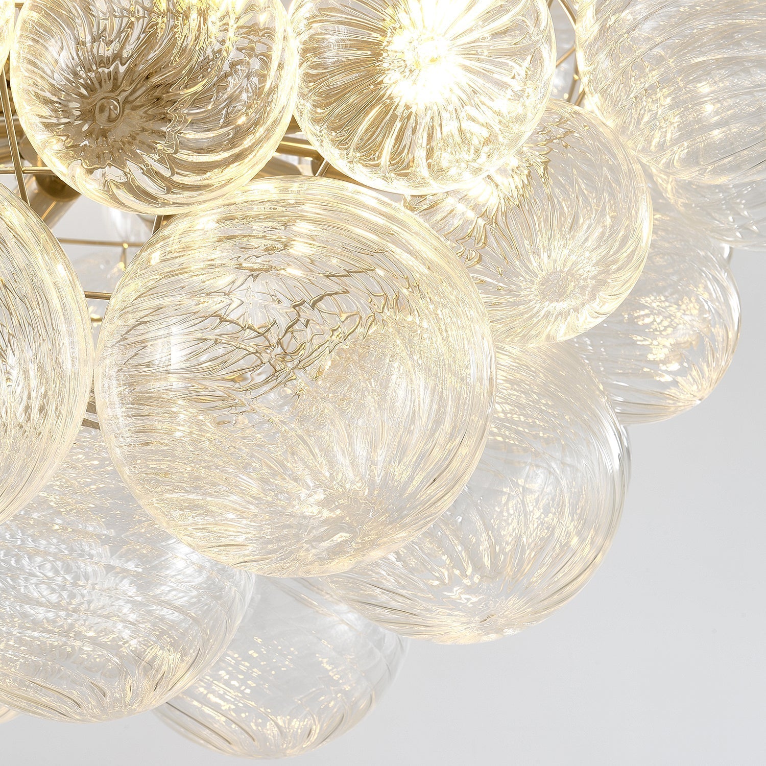 Talia Lustre Sphère en Verre Cascade - Neutralighting