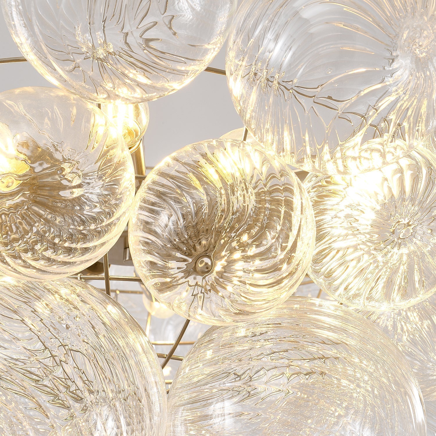 Talia Lustre Sphère en Verre Cascade - Neutralighting
