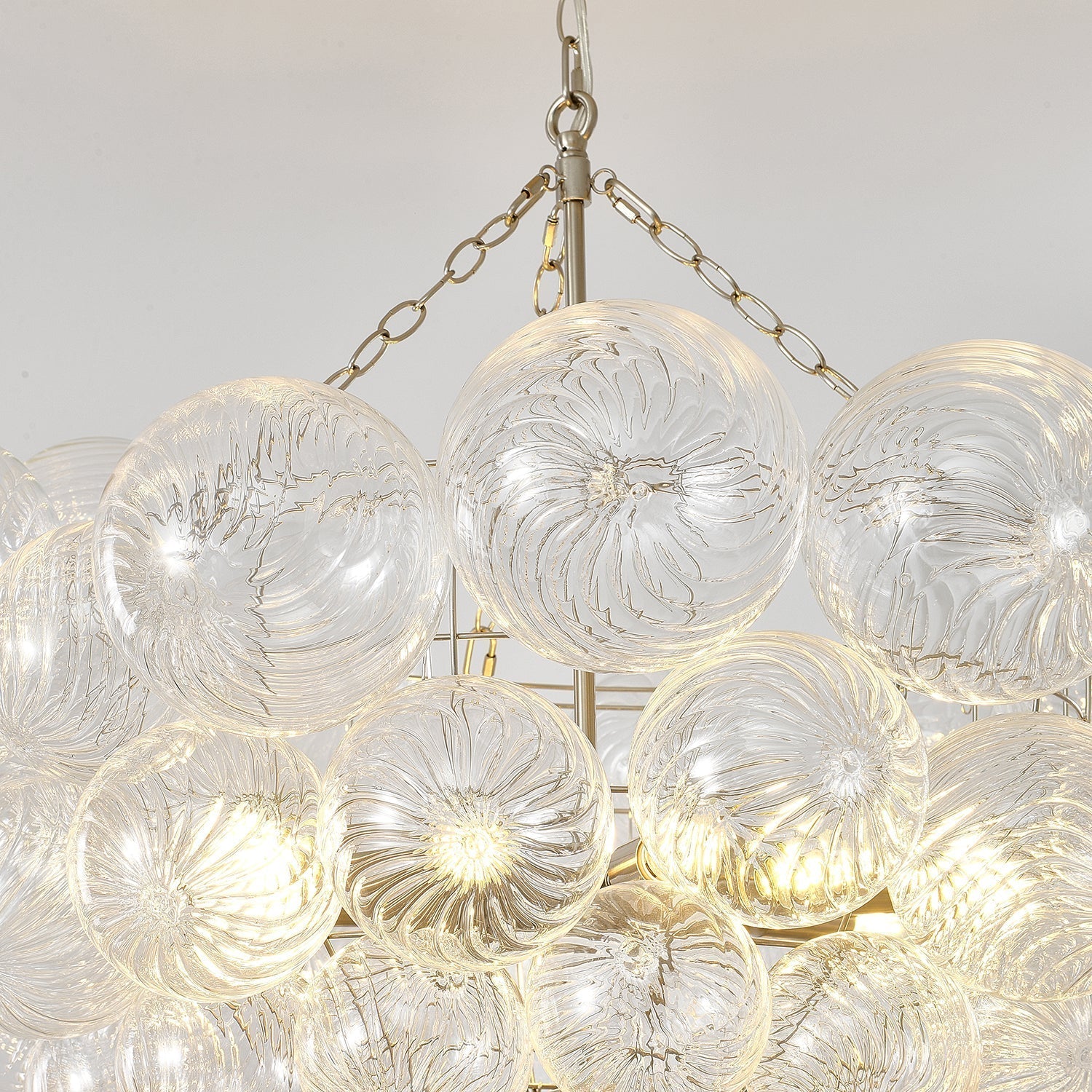 Talia Lustre Sphère en Verre Cascade - Neutralighting