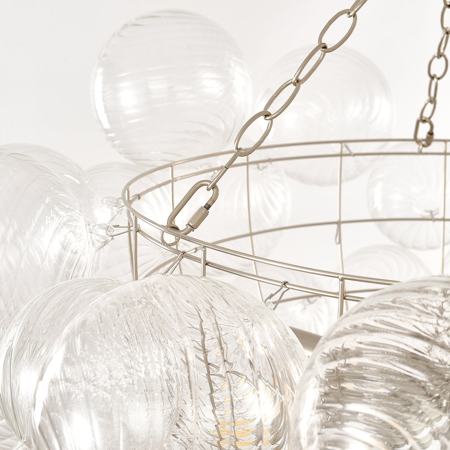 Talia Lustre Sphère en Verre Cascade - Neutralighting